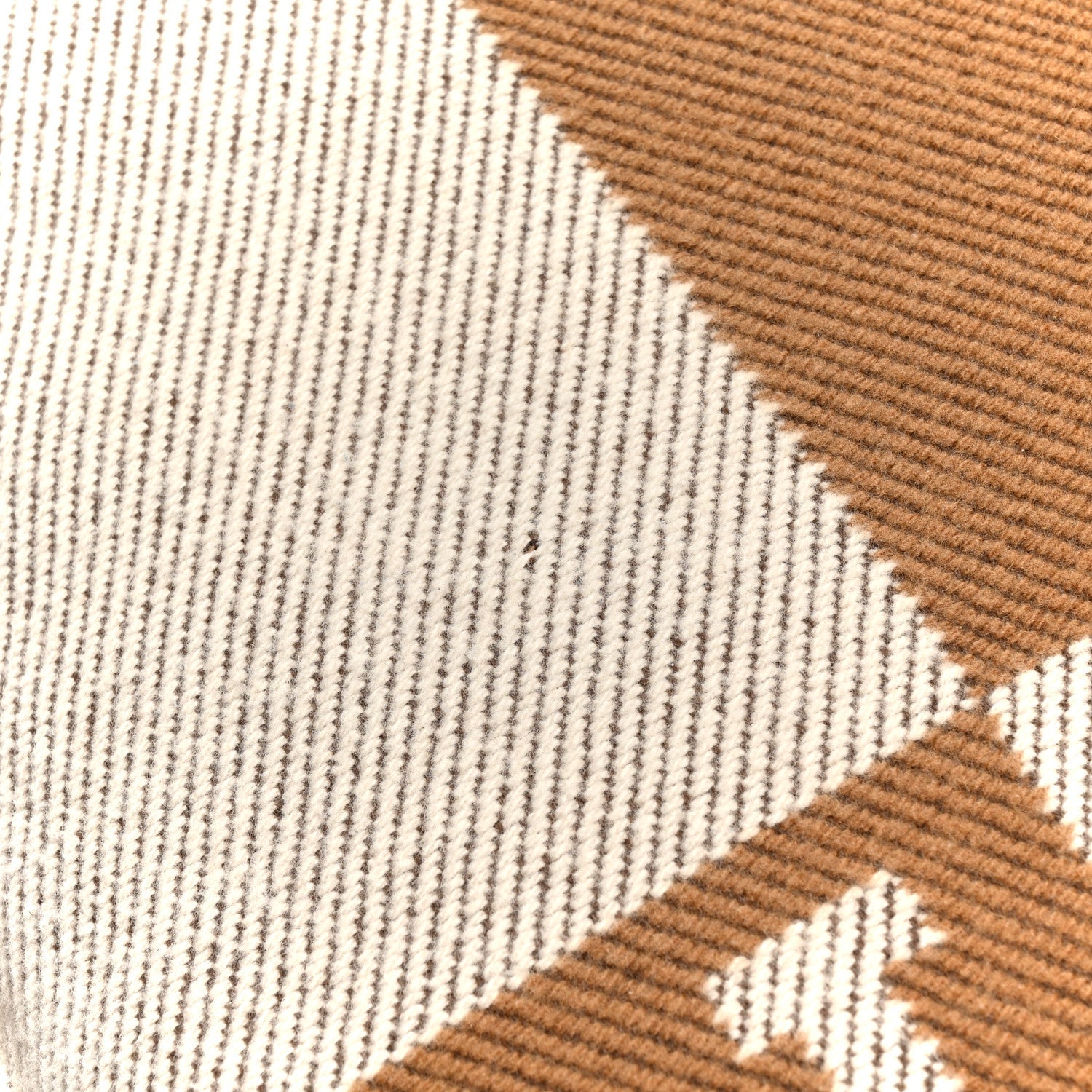 Wool Cashmere Avalon Pillow PM Ecru Camel