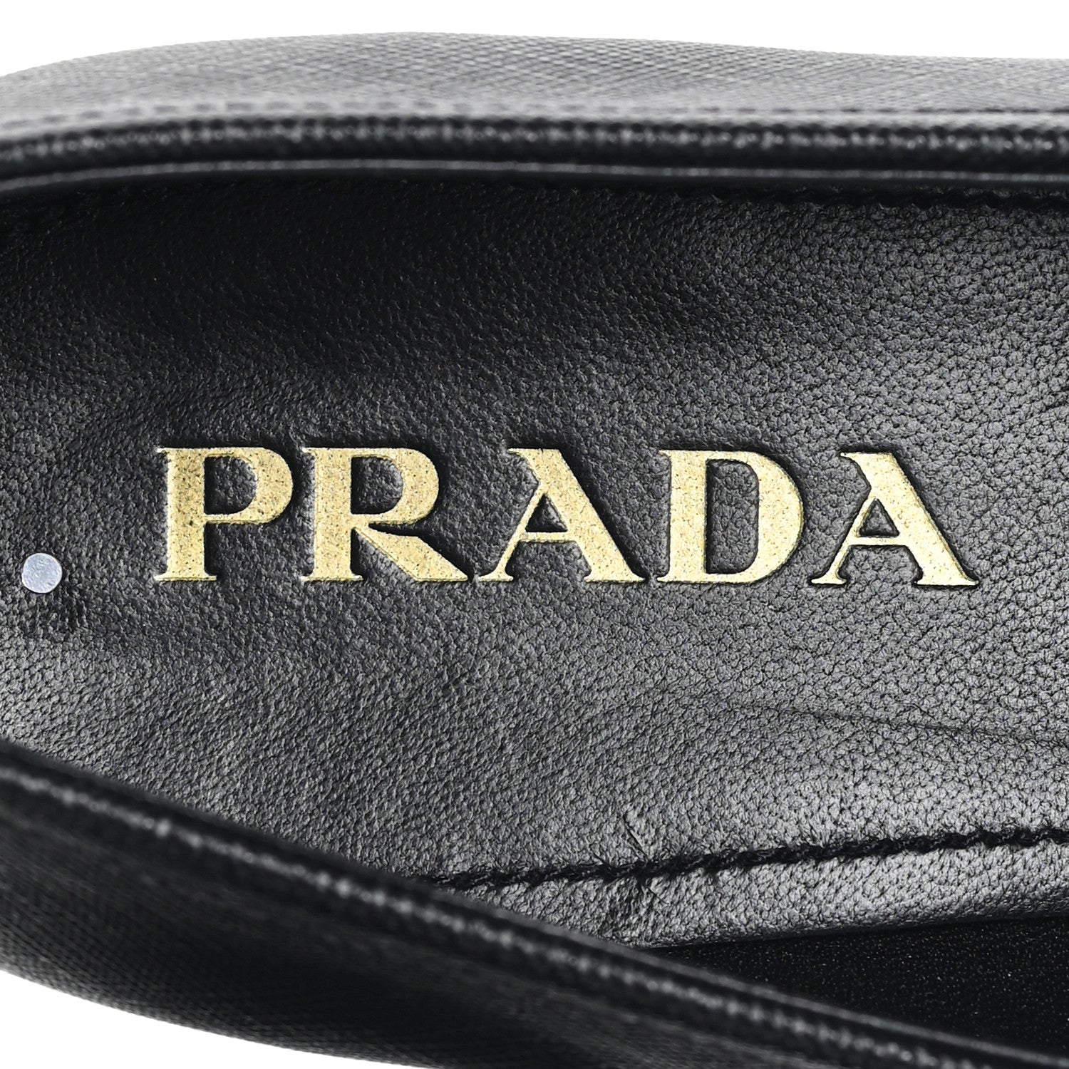 Saffiano Mens Triangle Loafers 6 Black