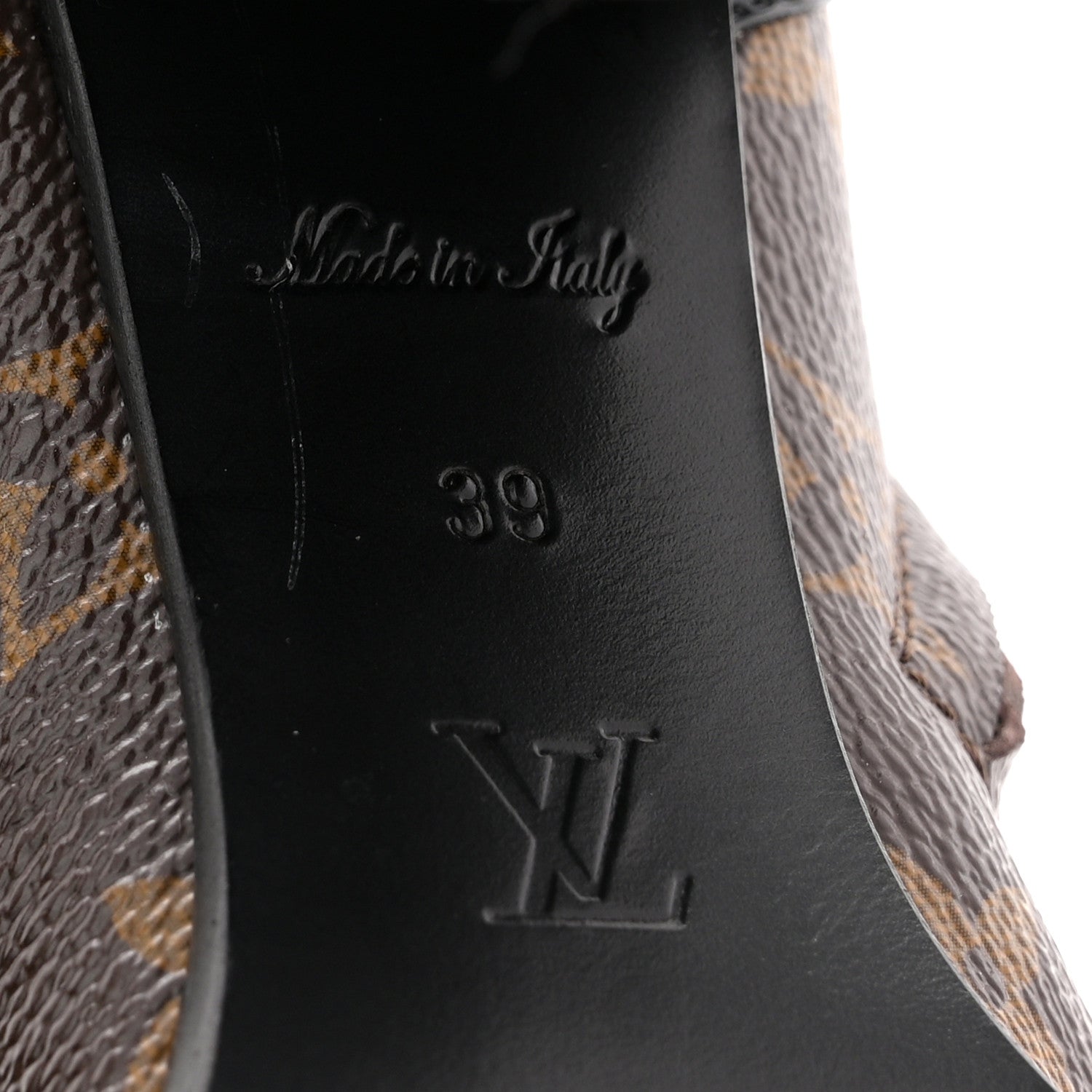 Patent Calfskin Monogram Star Trail Ankle Boots 39 Black