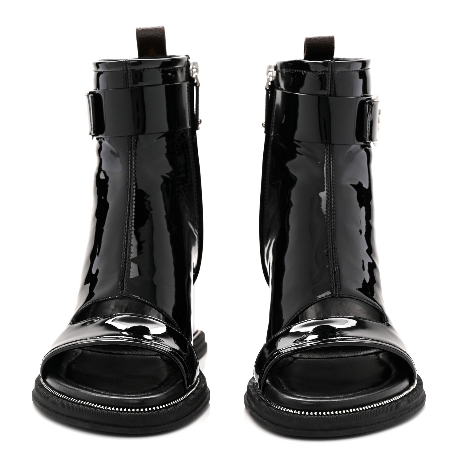 Patent Calfskin Moonlight Boots 37 Black