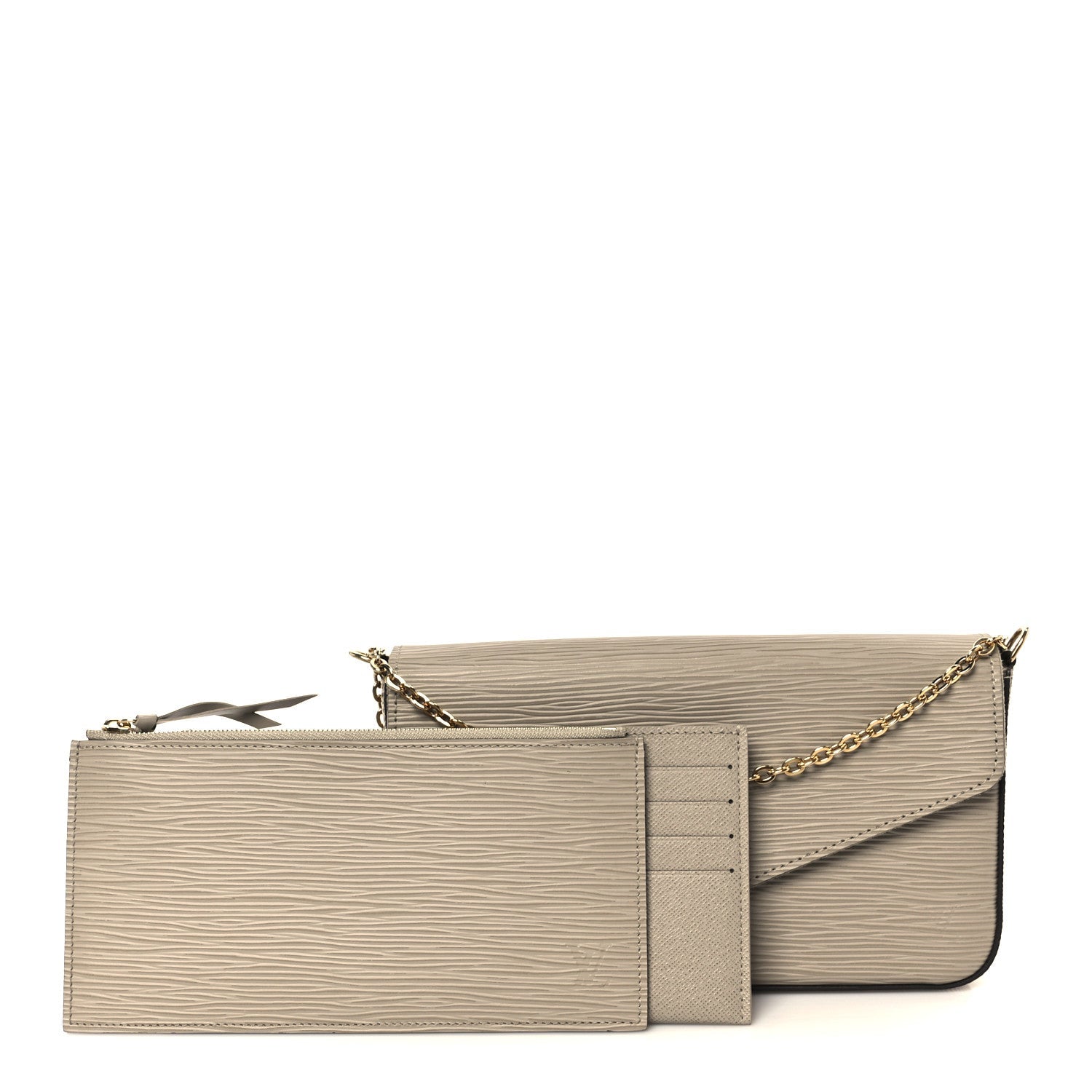 Epi Felicie Pochette Chain Wallet Galet