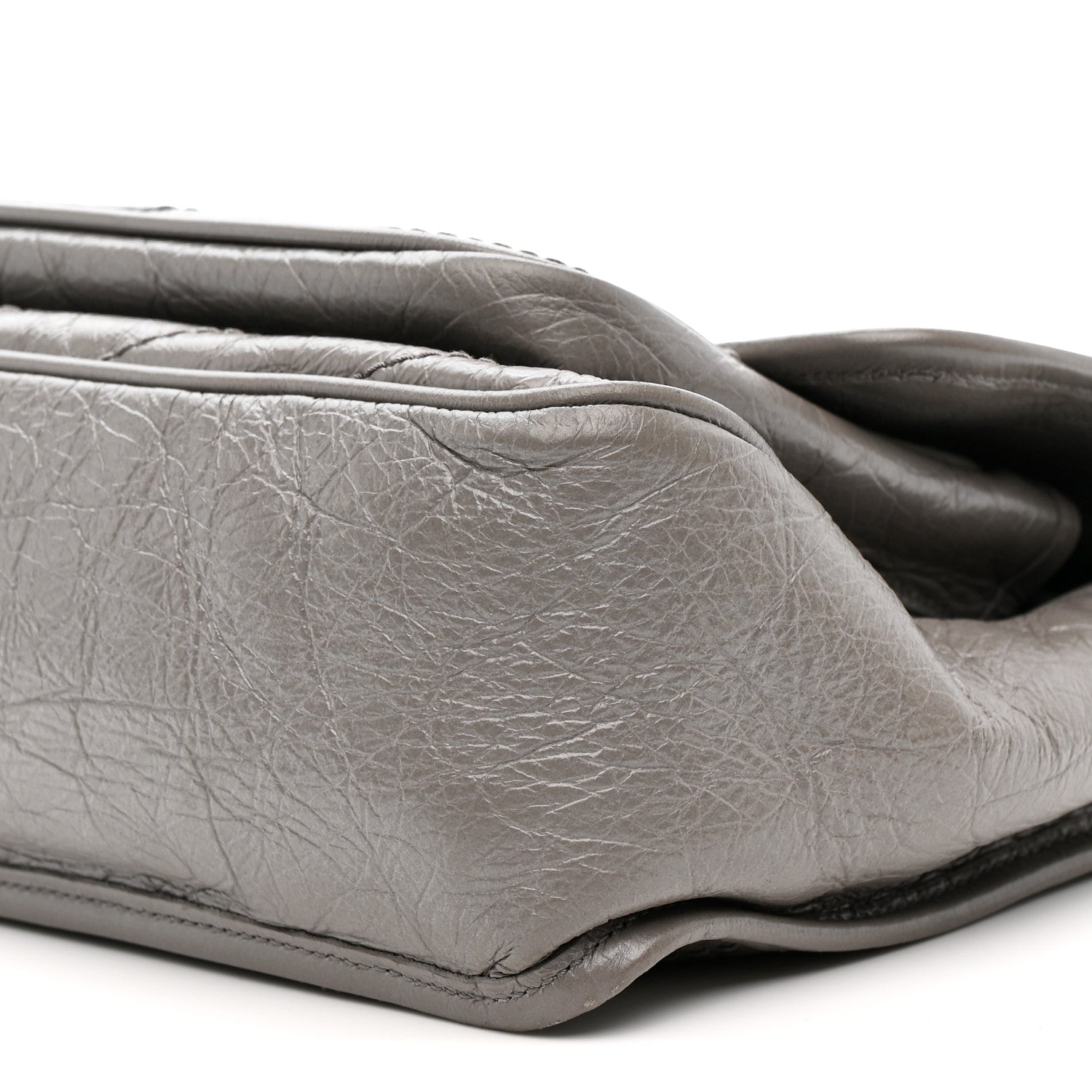 Crinkled Calfskin Matelasse Monogram Medium Niki Chain Satchel Storm