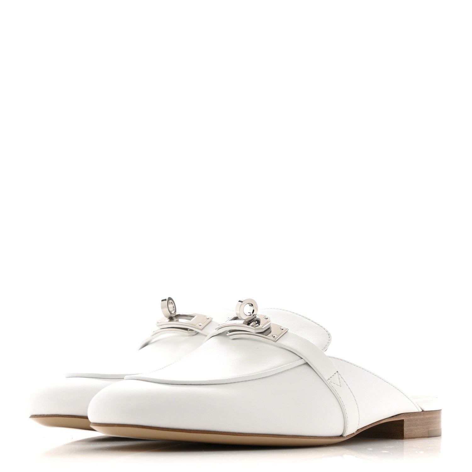 Calfskin Oz Mules 37.5 White