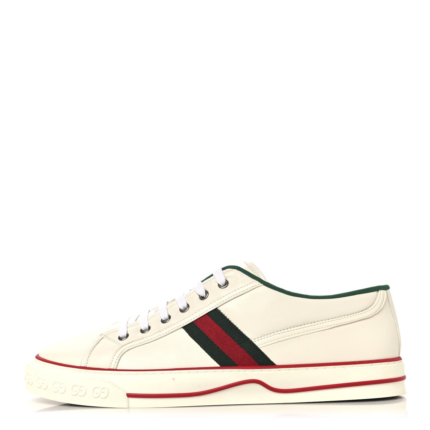 Jacquard Mini GG Monogram Web Mens 1977 Tennis Sneakers 12 White