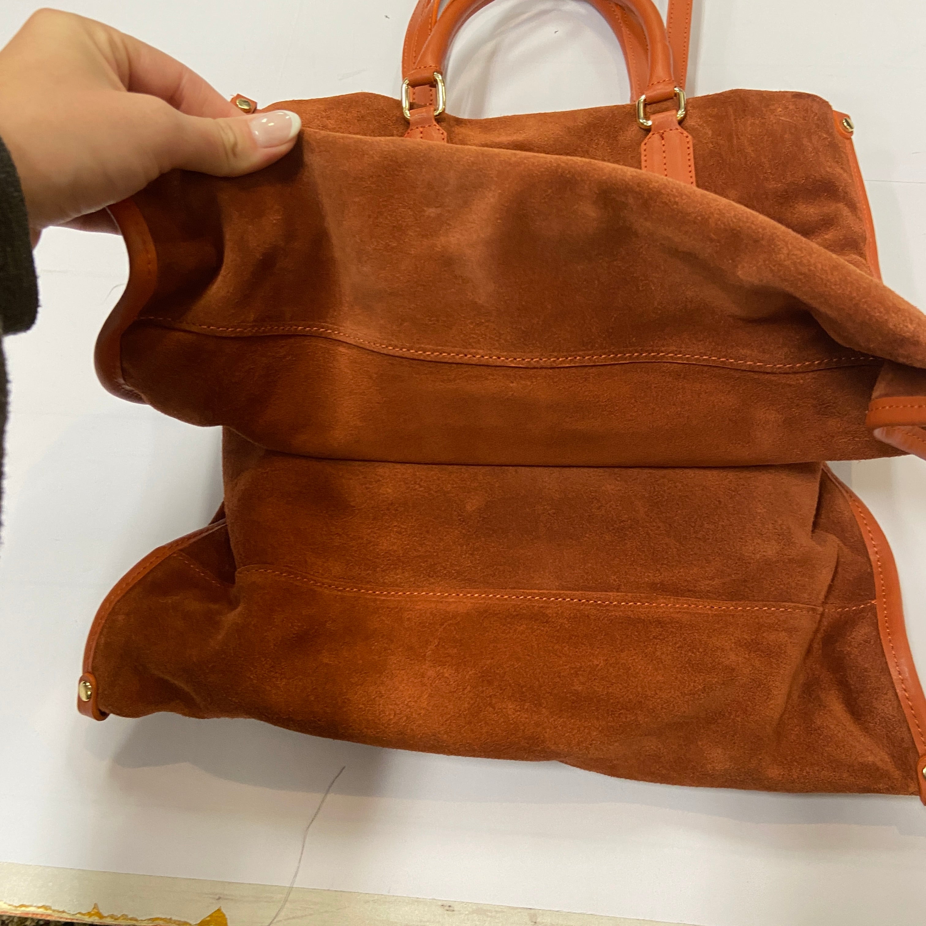 Handbag Leather By Clothes Mentor, Size: Large