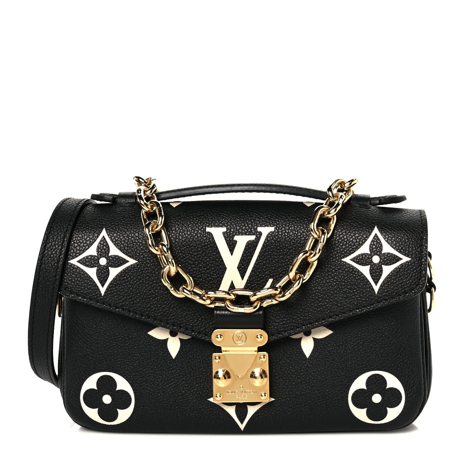 Empreinte Monogram Giant Pochette Metis East West Black Beige