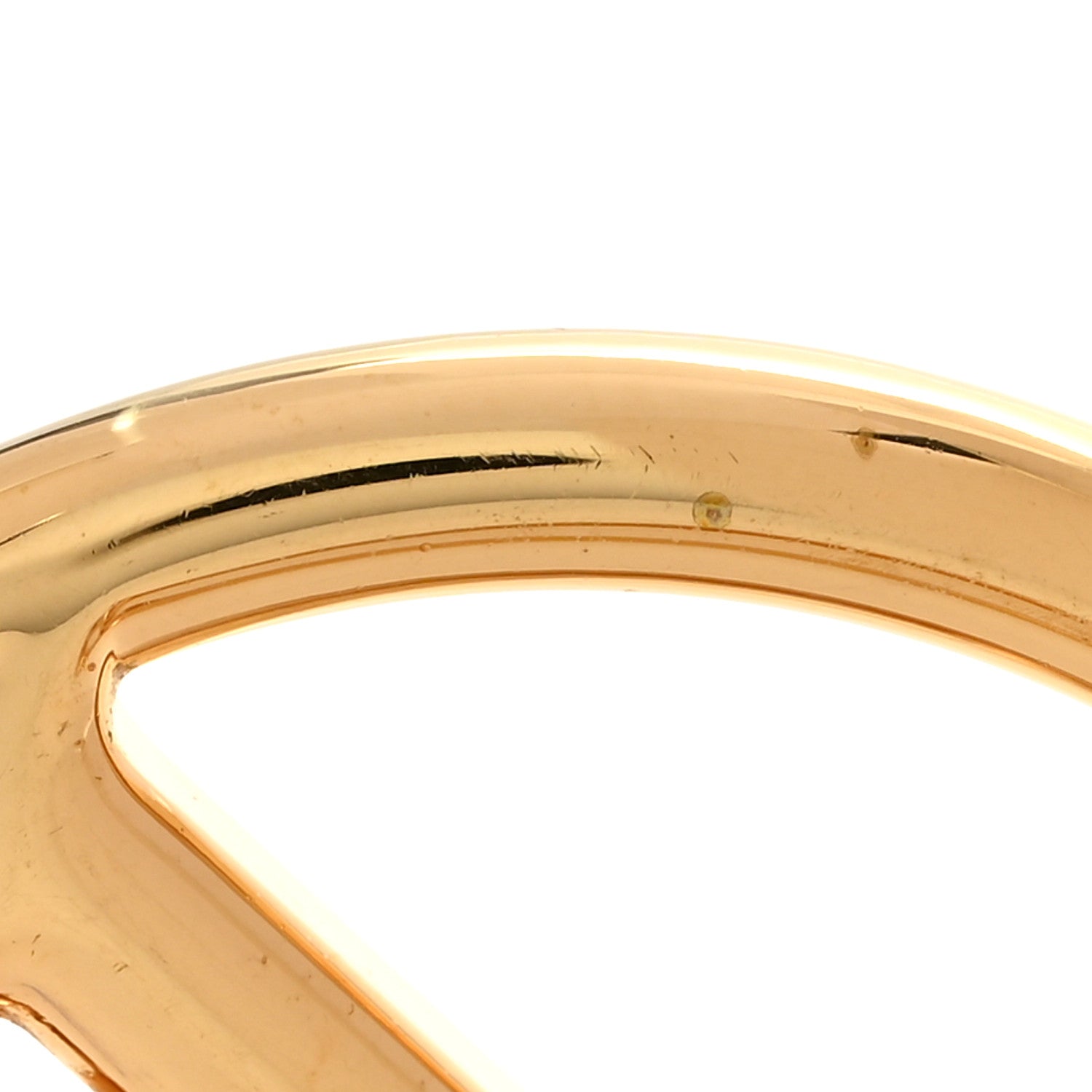Metal Louise Hoop Earrings Gold
