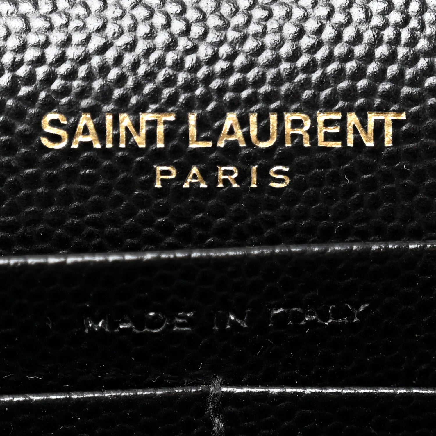 Grain De Poudre Matelasse Chevron Monogram Chain Wallet Black