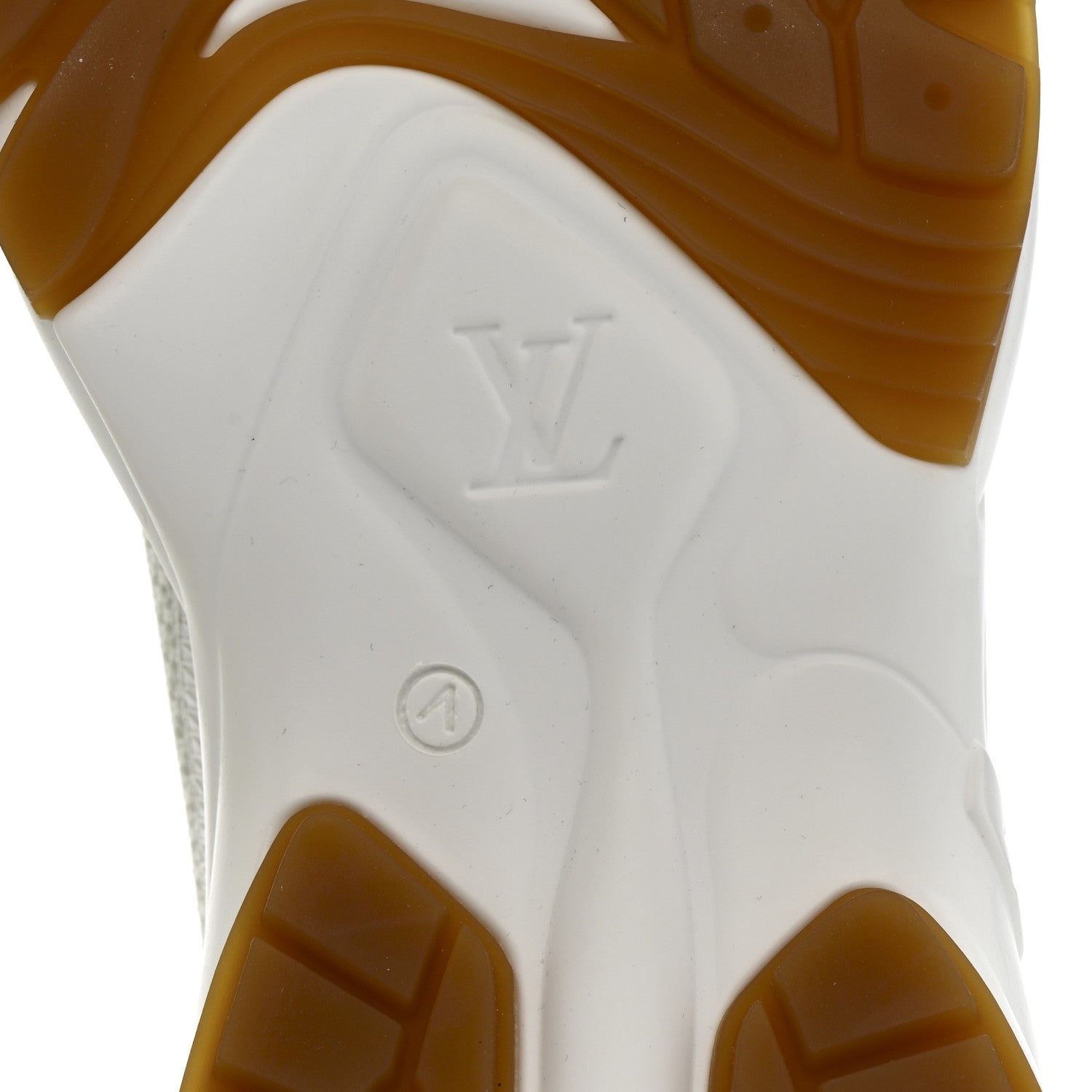 Monogram Calfskin Run 55 Sneakers 38 White