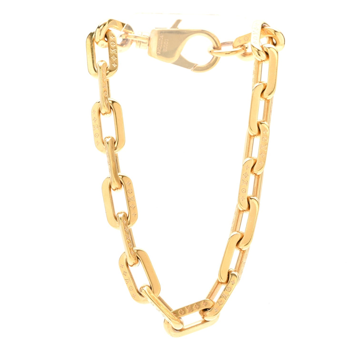 LV Edge Necklace MM Gold