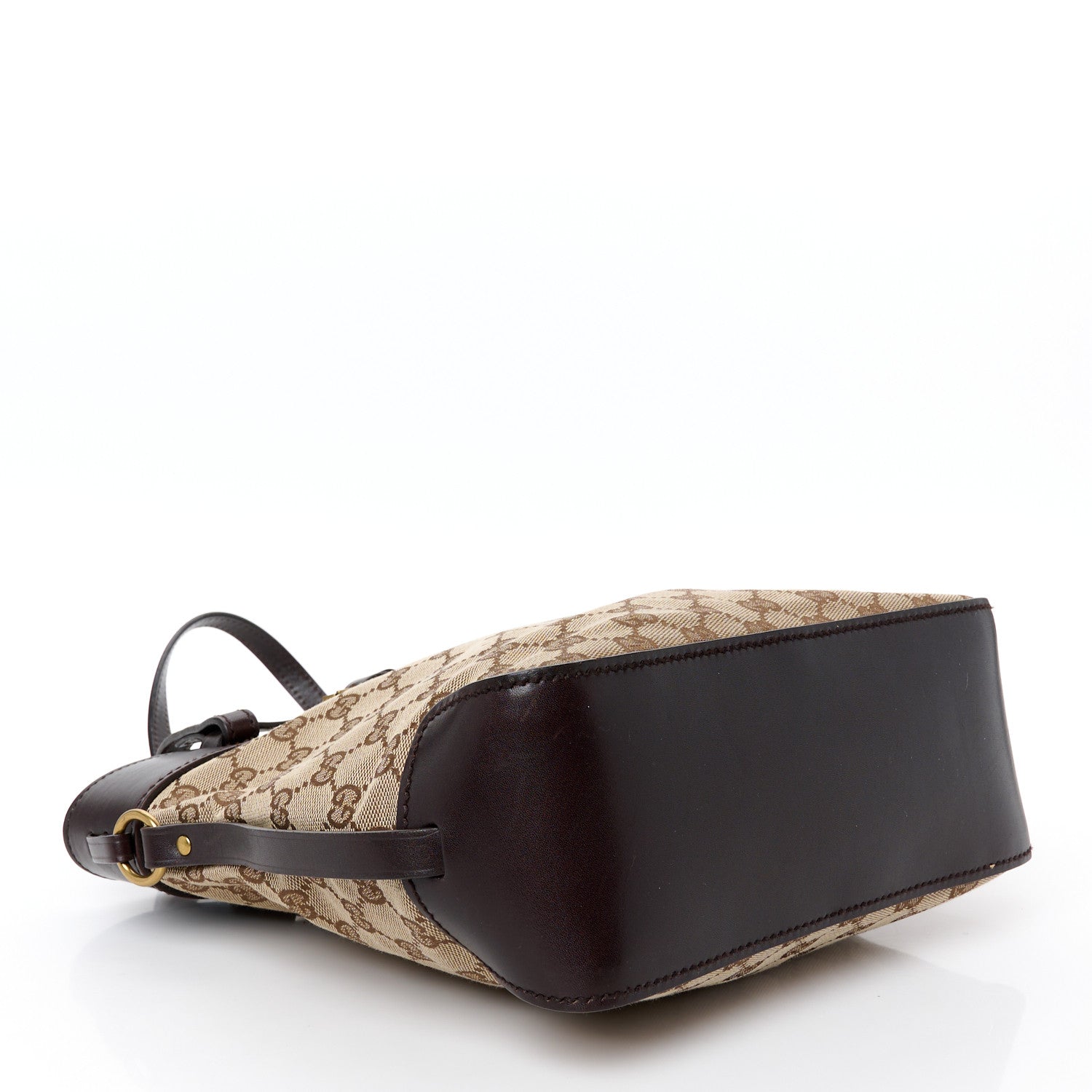 Monogram Small Bucket Tote Dark Brown