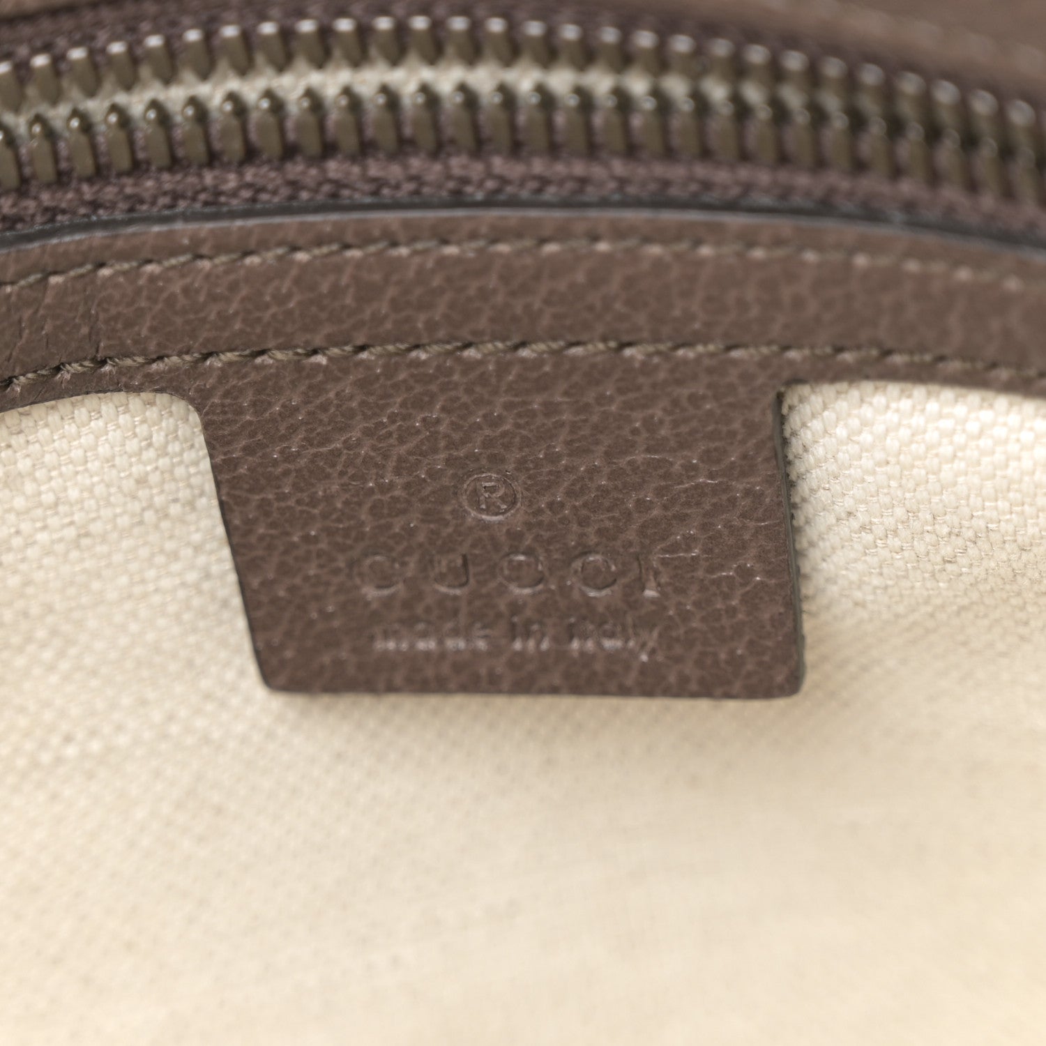 GG Supreme Monogram Web Small Ophidia Half Moon Hobo Brown