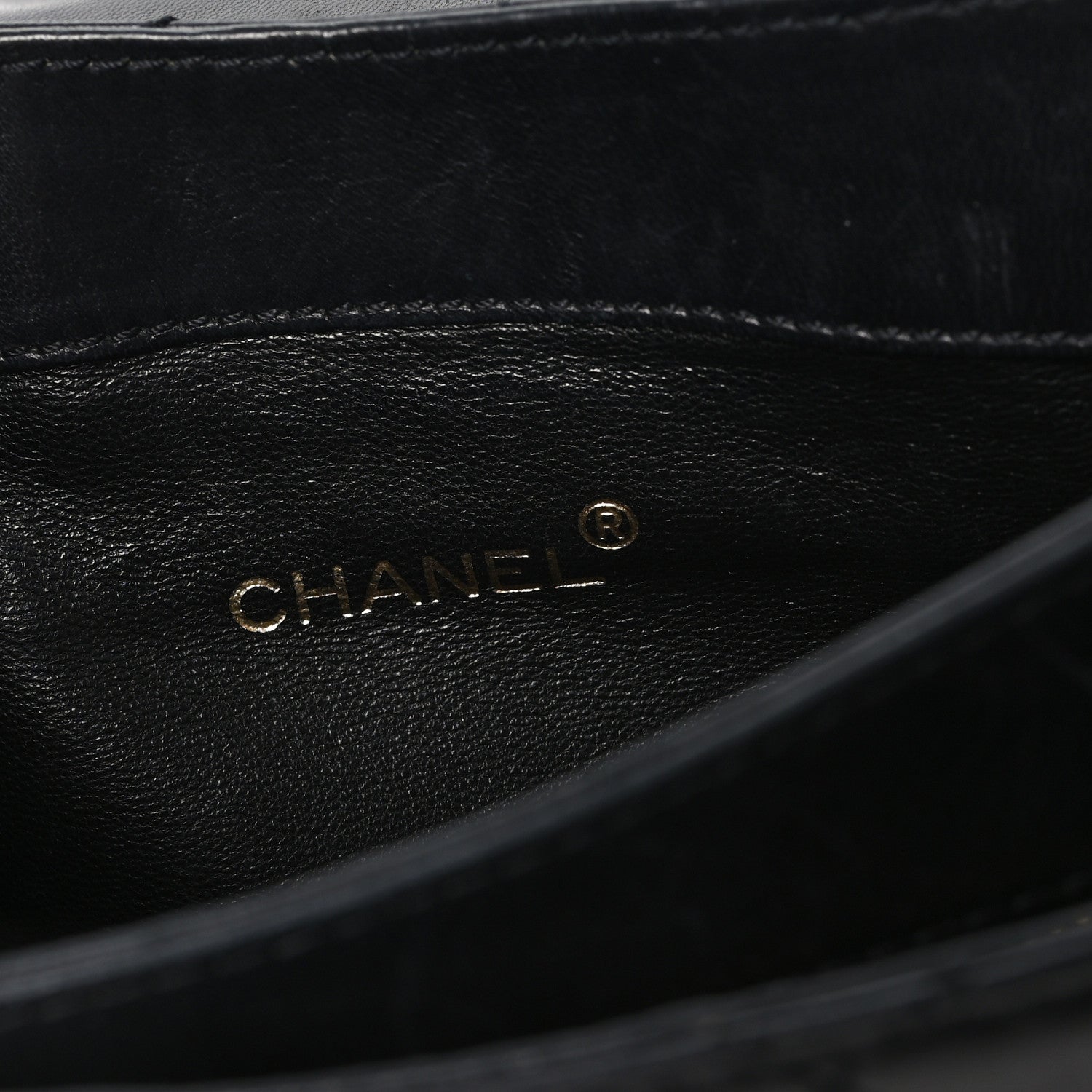 Lambskin Quilted CC Flap Shoulder Bag Black