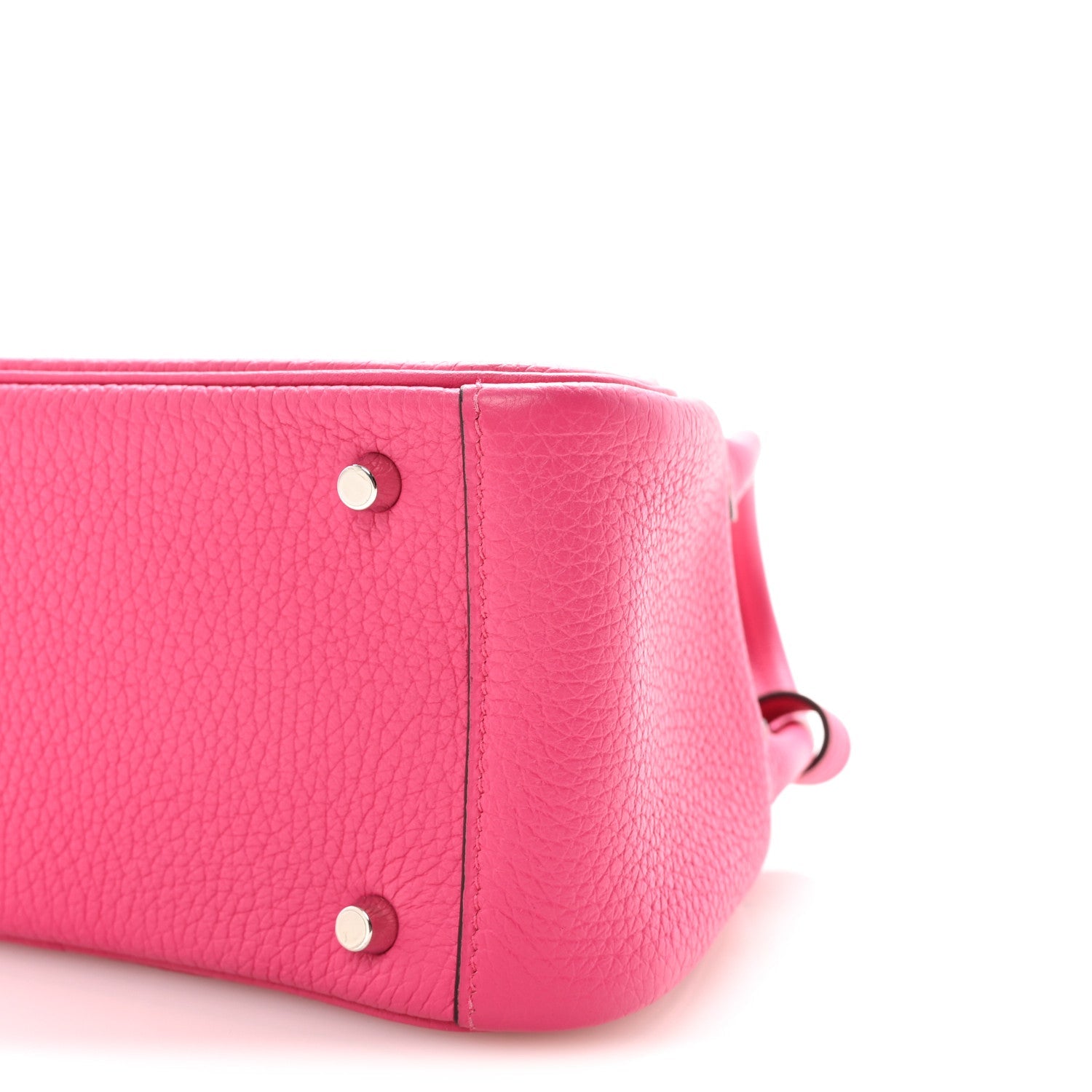 Taurillon Clemence Mini Lindy 20 Rose Shocking
