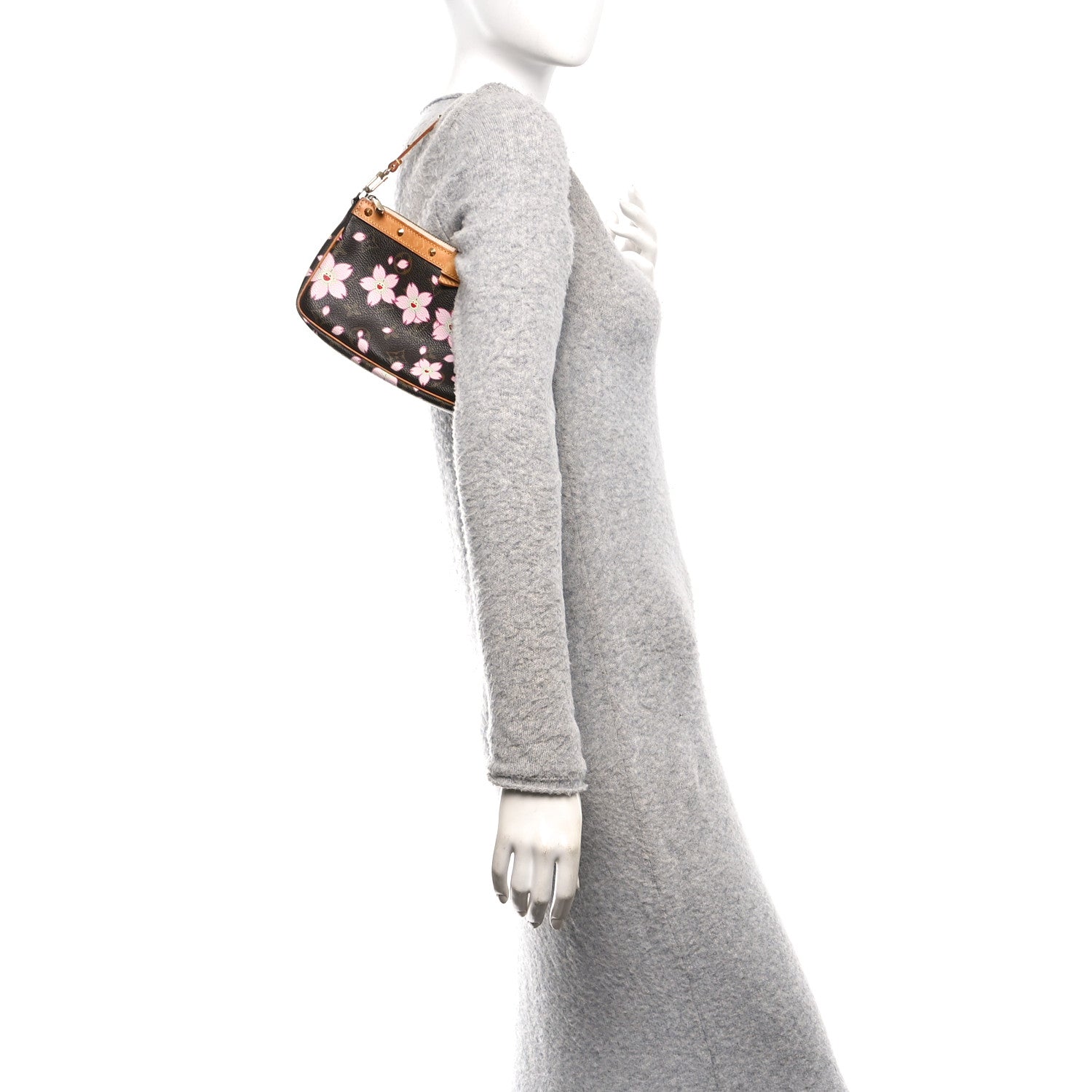 Monogram Cherry Blossom Pochette Accessories Brown