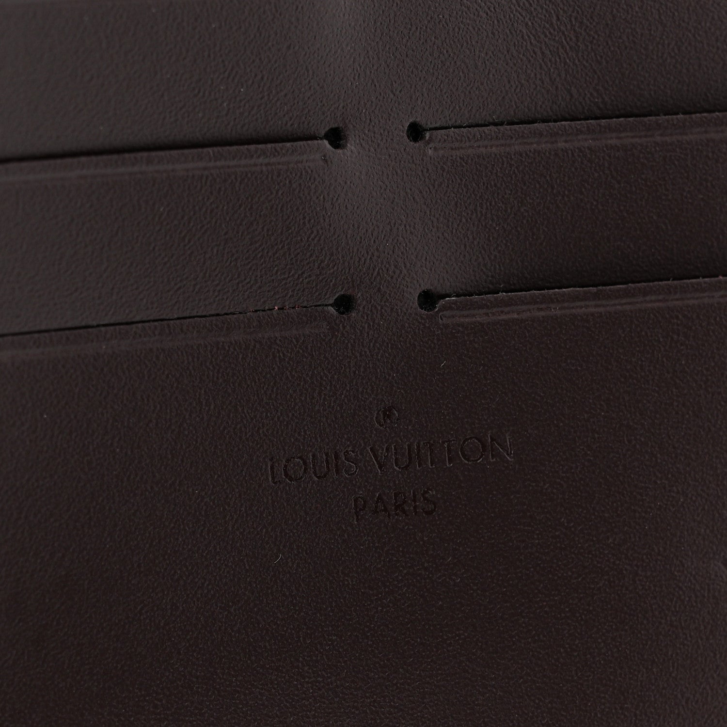 Calfskin Felicie Card Holder Insert Amarante
