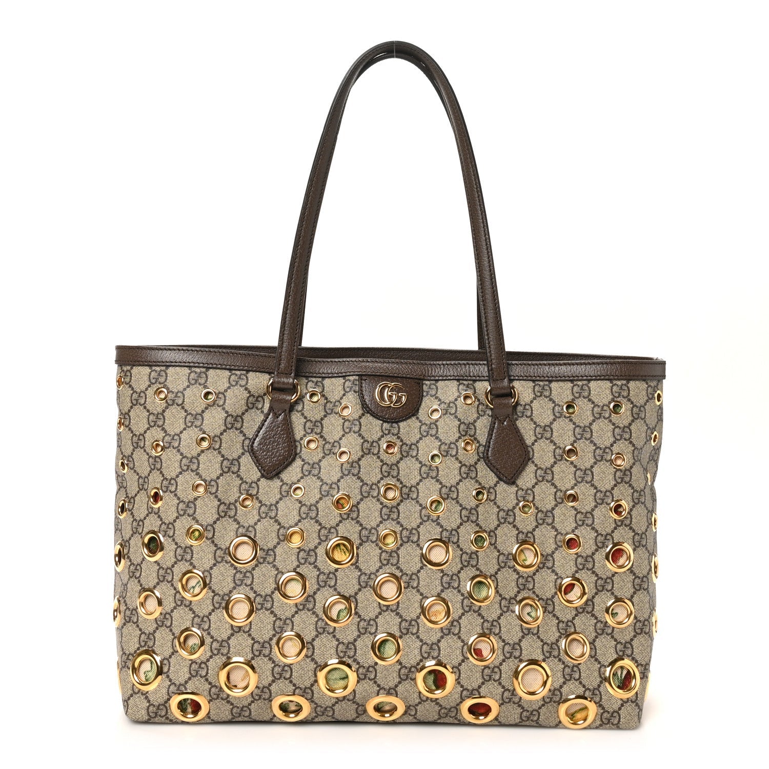 GG Supreme Eyelet Medium Ophidia Tote Bag
