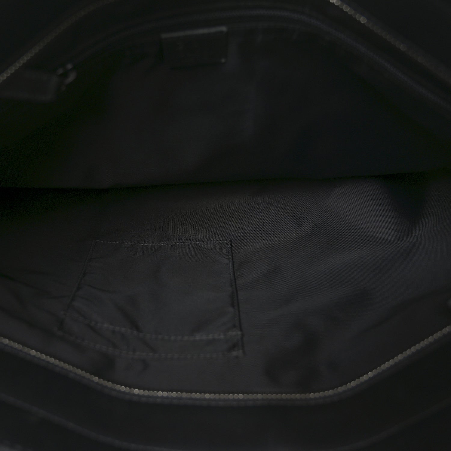Techno Canvas Web Vertical Tote Black