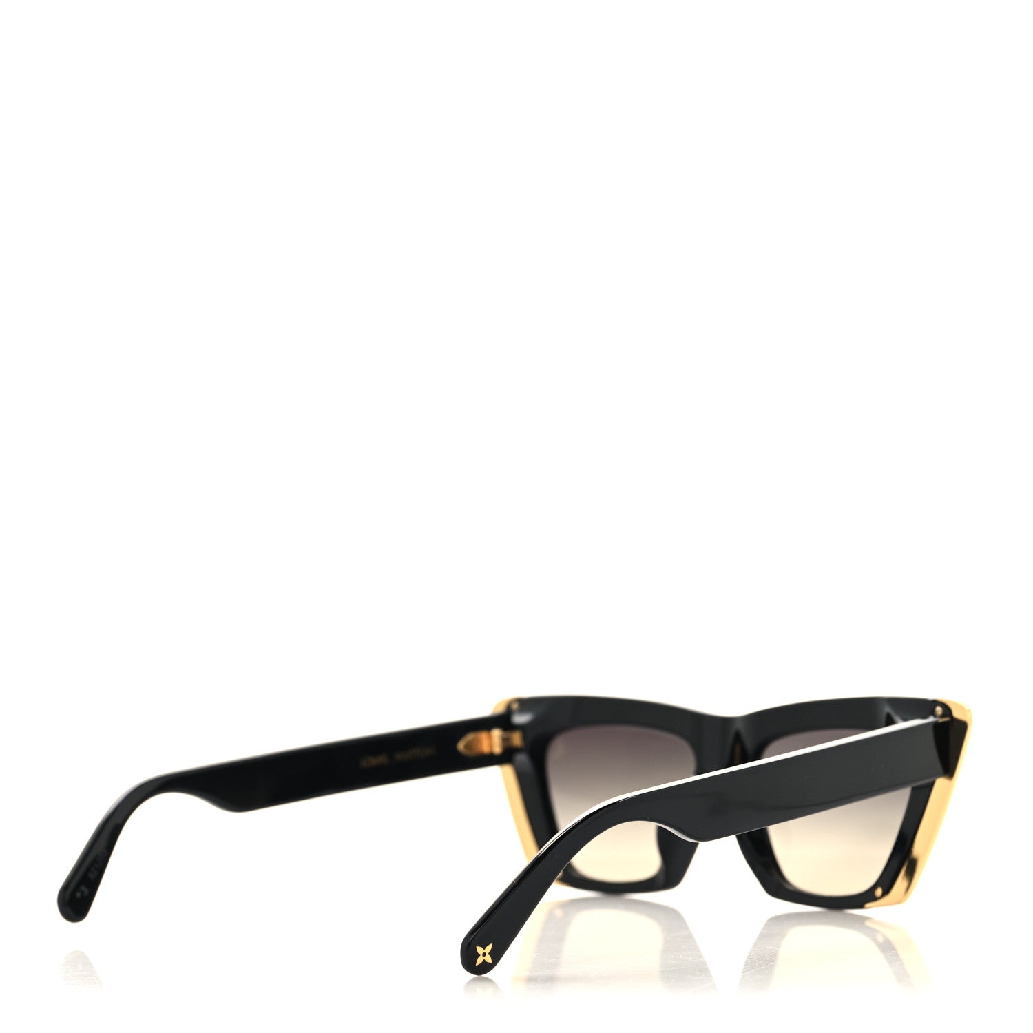 Acetate LV Moon Cat Eye Sunglasses Z1655E Black