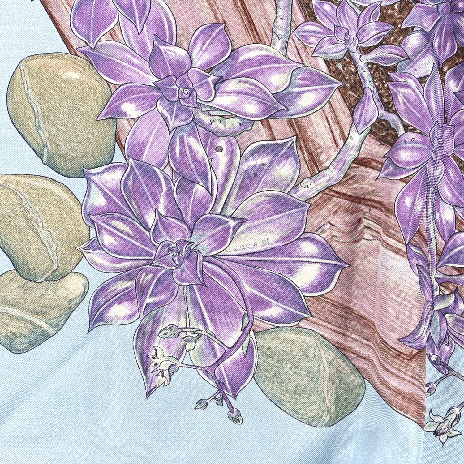 Silk Jardin Secret Scarf 90
