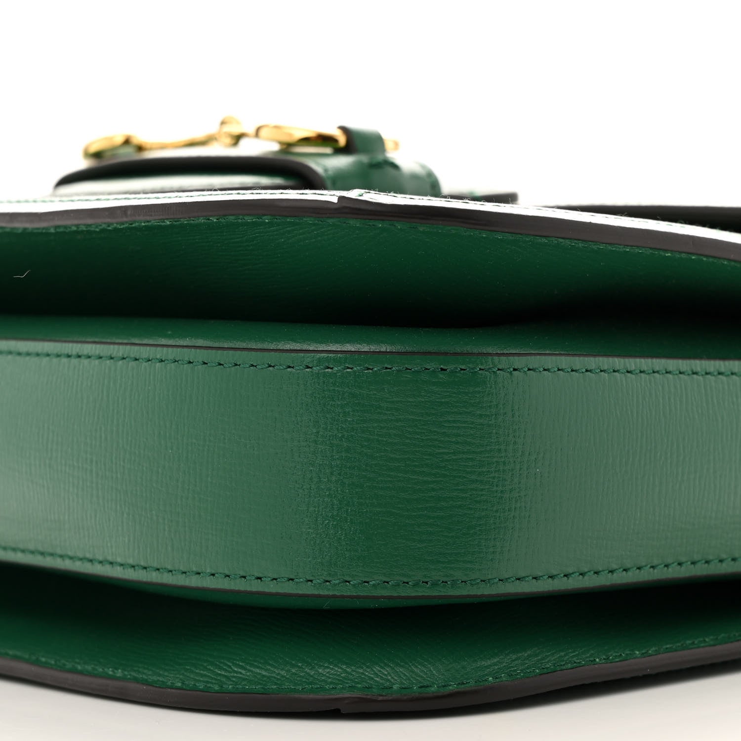 Azalea Calfskin Horsebit 1955 Shoulder Bag New Shamarock Emerald