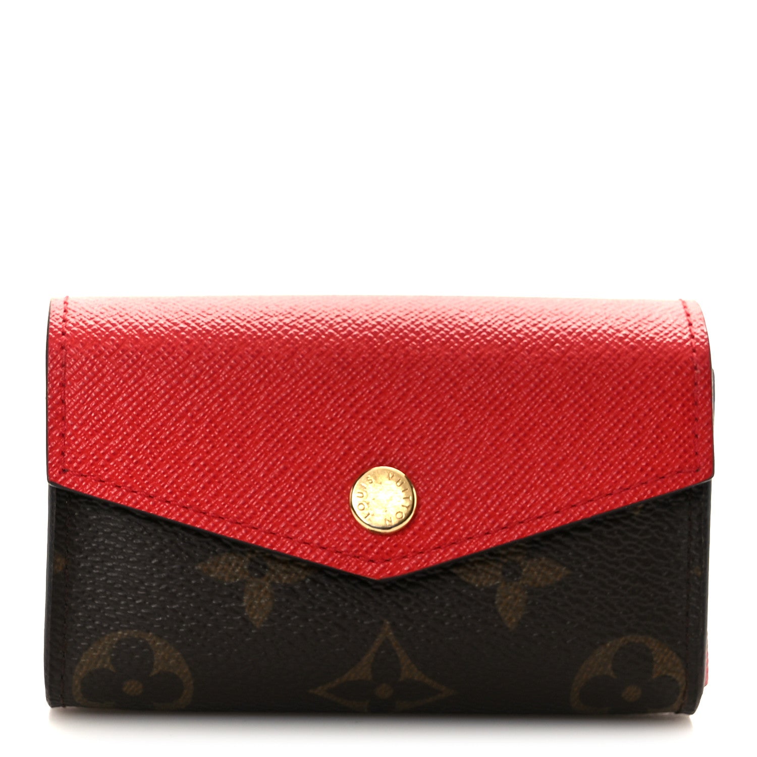 Monogram Sarah Multicartes Coquelicot