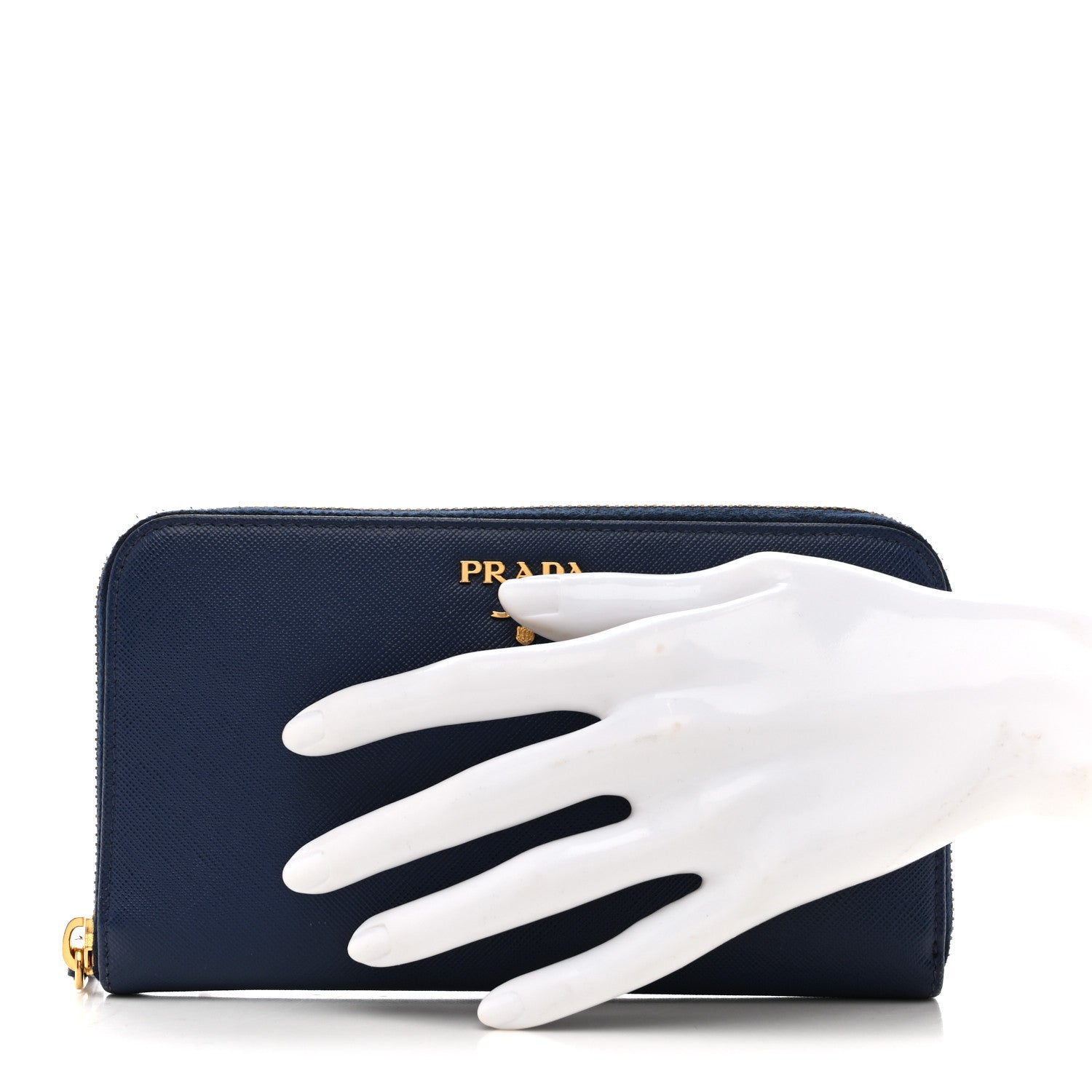 Saffiano Metal Zip Around Wallet Baltico