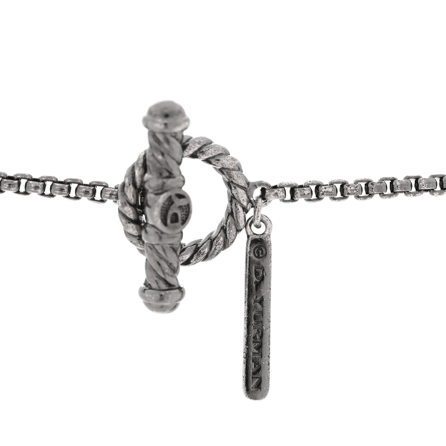 Sterling Silver Black Onyx Hematine Elements Chain Necklace
