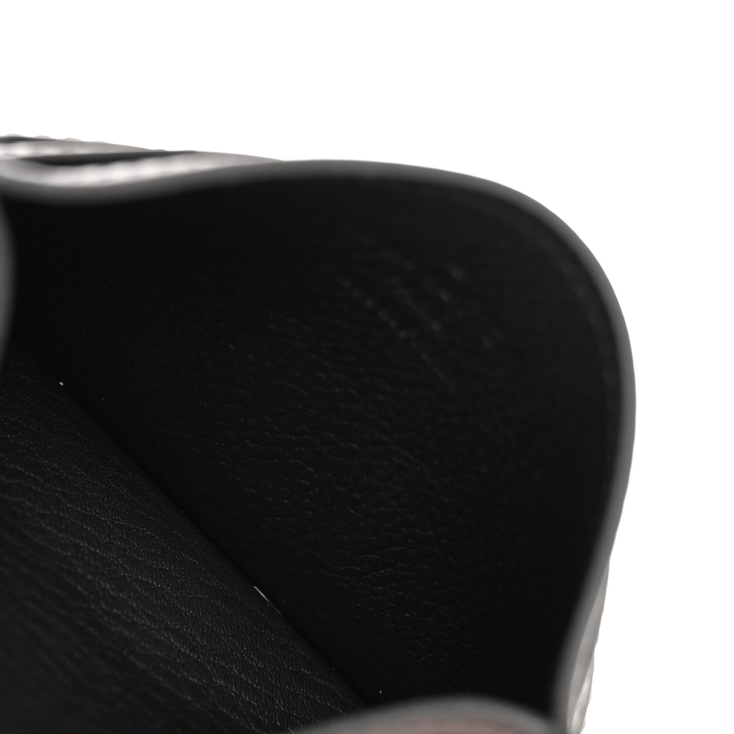 Calfskin Monogram Shadow Double Card Holder Black