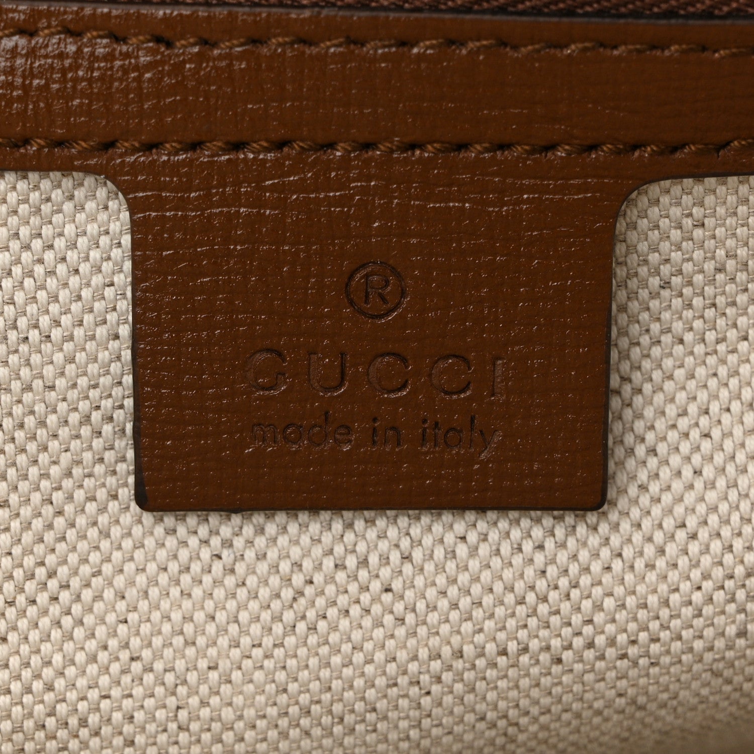 GG Supreme Monogram Azalea Calfskin Small Horsebit 1955 Top Handle Bag Beige Ebony Brown Sugar