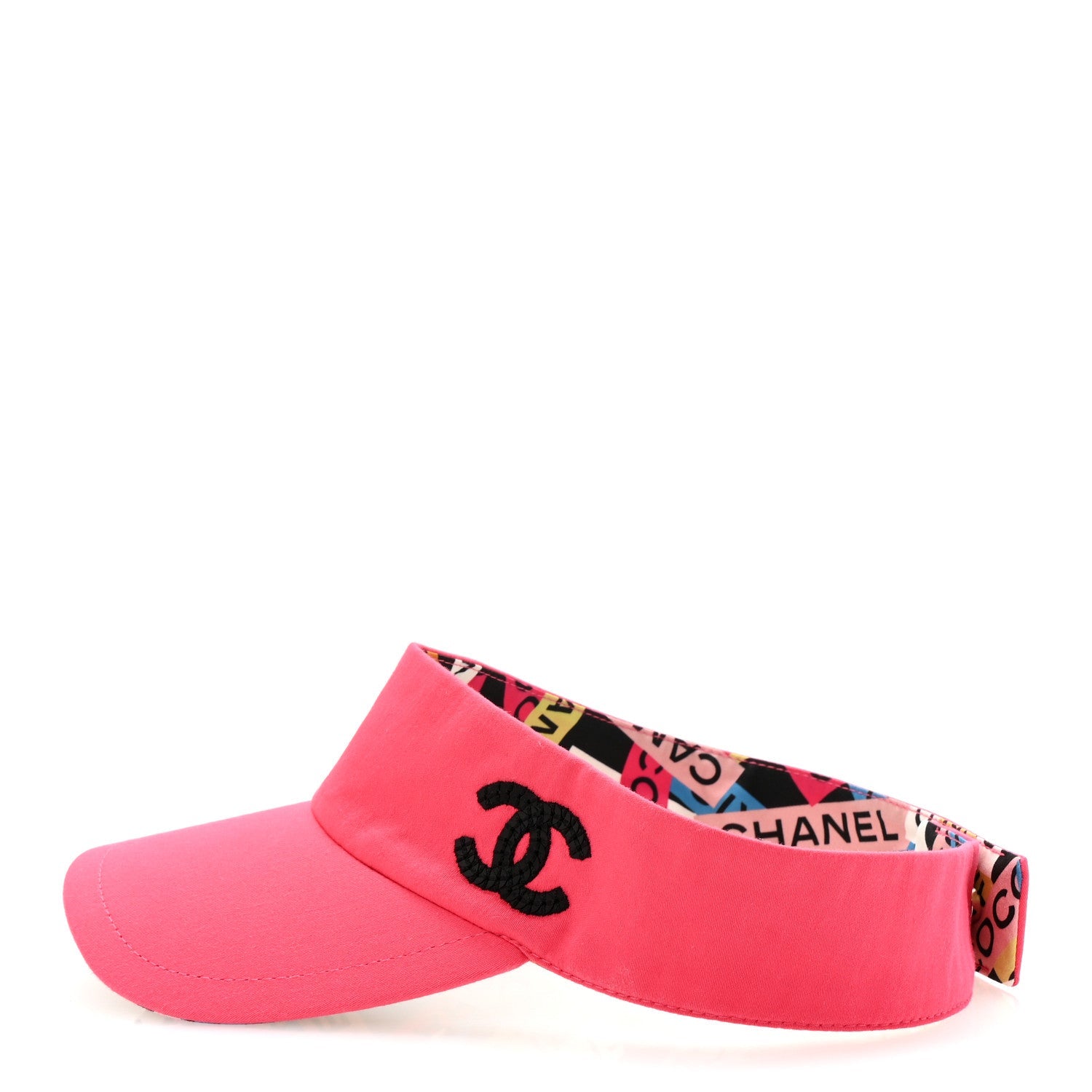 Cotton Canvas Logo CC Visor Pink Black