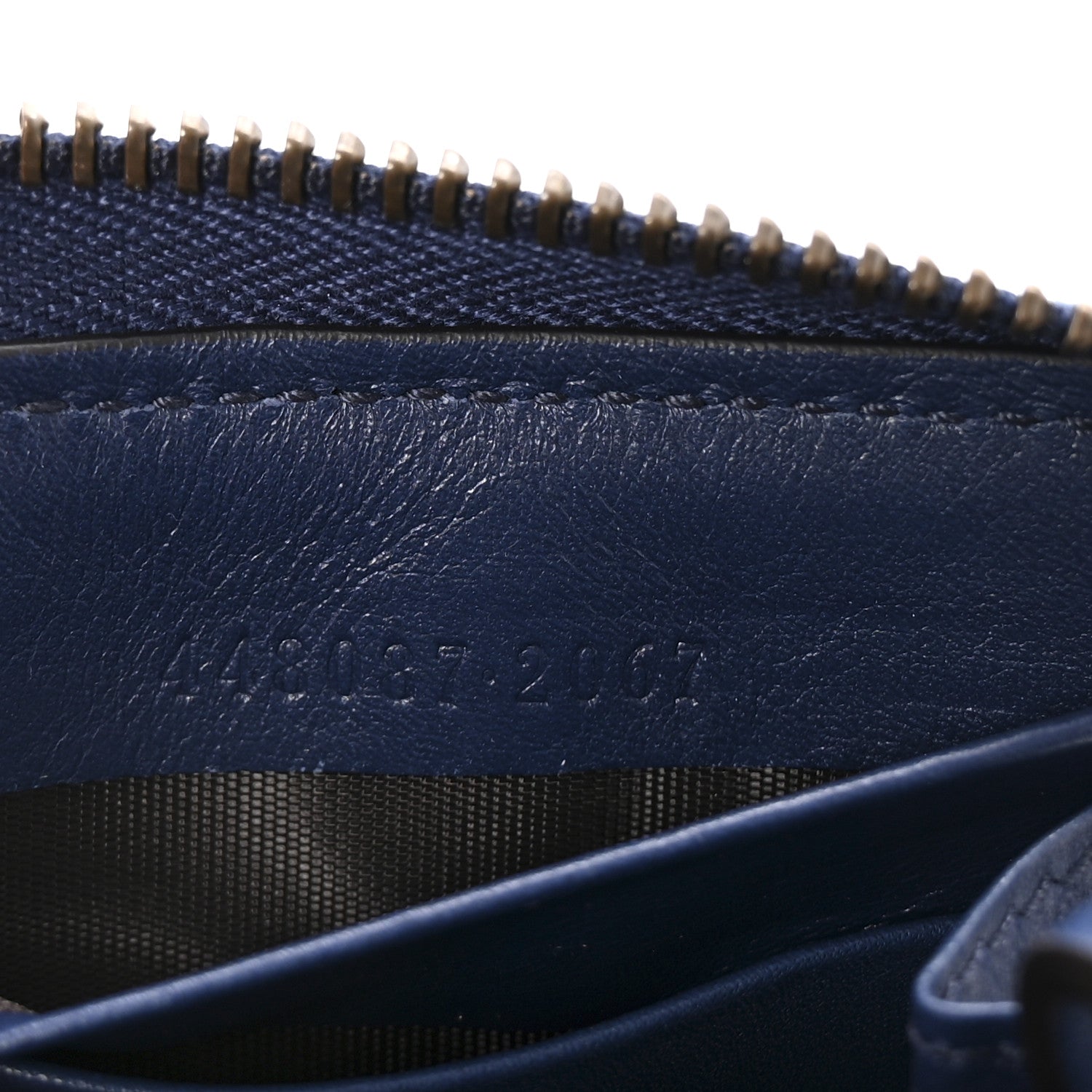 Calfskin Matelasse GucciGhost GG Marmont Zip Around Wallet Blue Agata Hibiscus Red