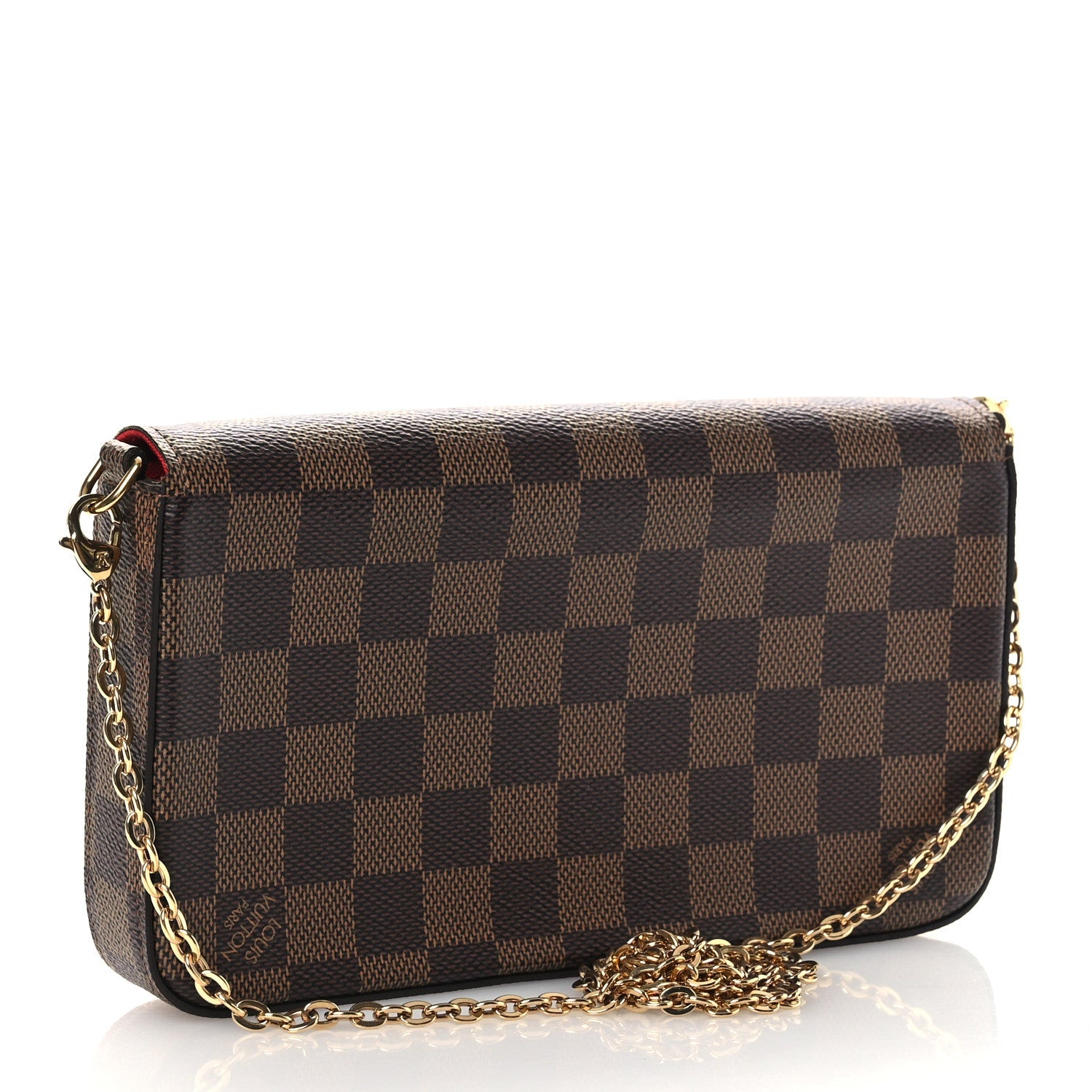 Damier Ebene Pochette Felicie Chain Wallet
