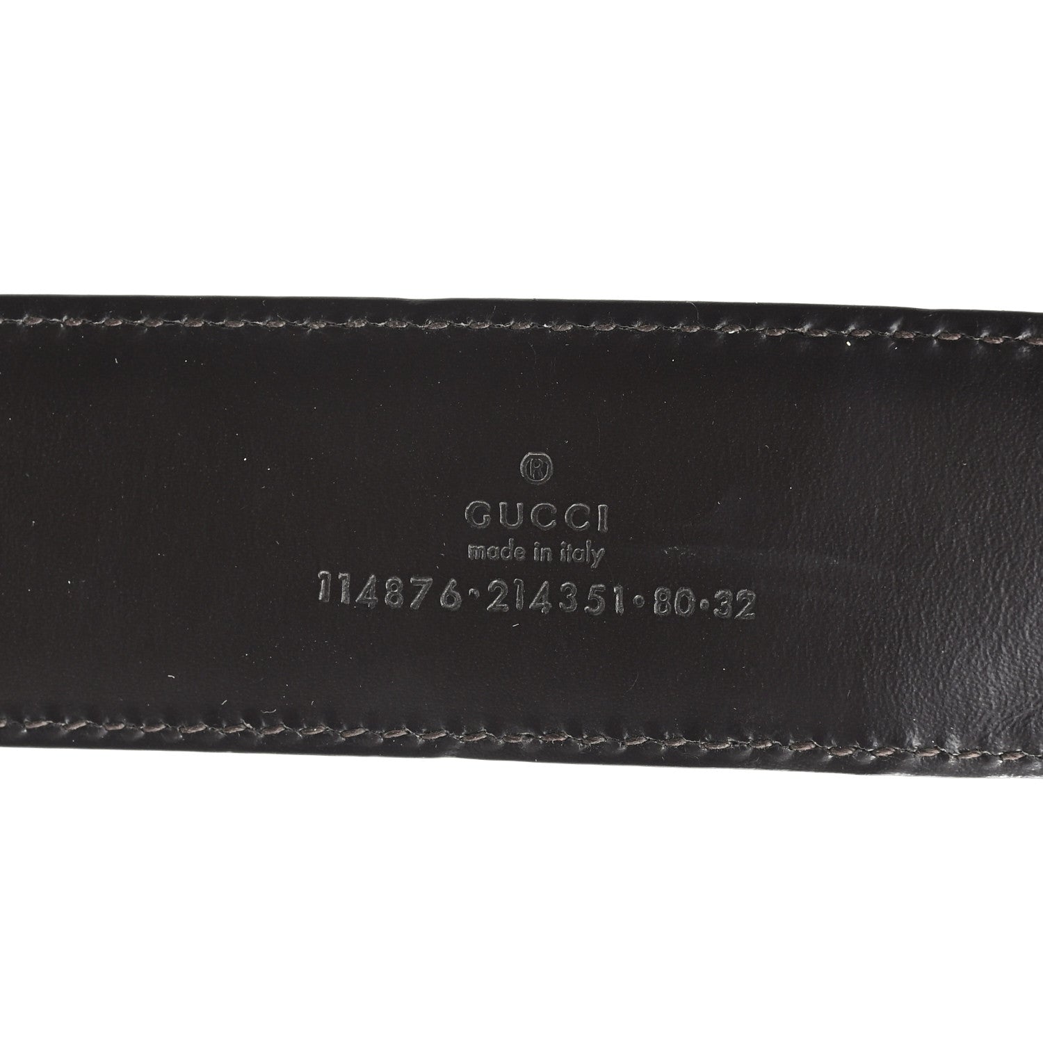 Guccissima Interlocking G 40mm Belt 80 32 Brown