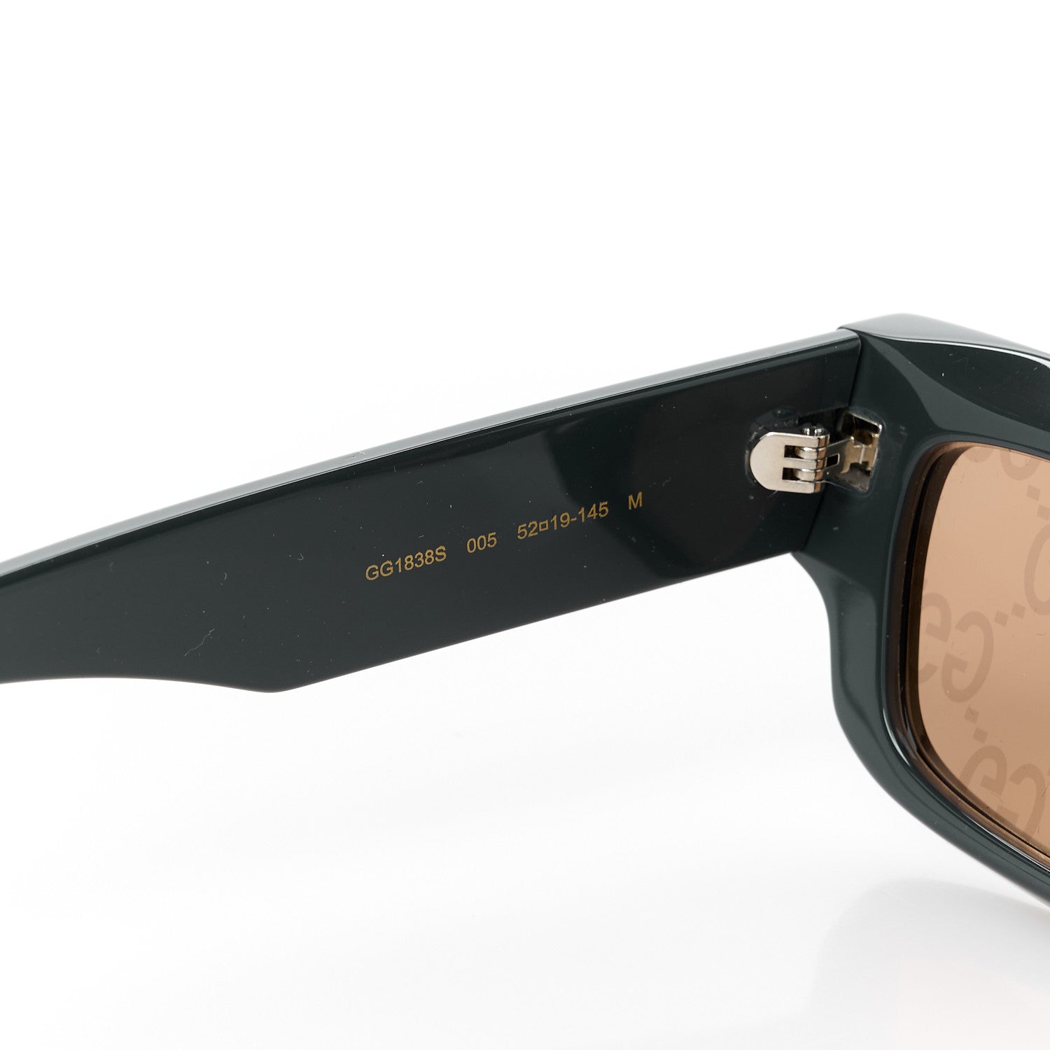 Acetate Rectangular Frame Sunglasses GG1838S Dark Grey