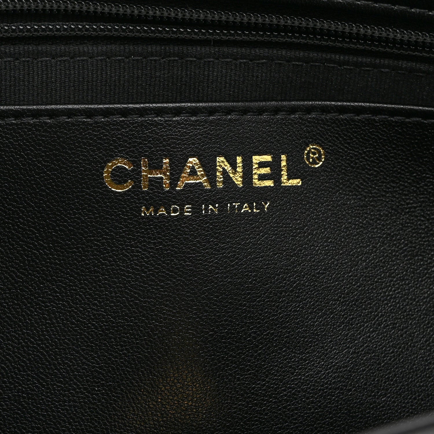 Lambskin Quilted Large CC Funky Town Flap Black