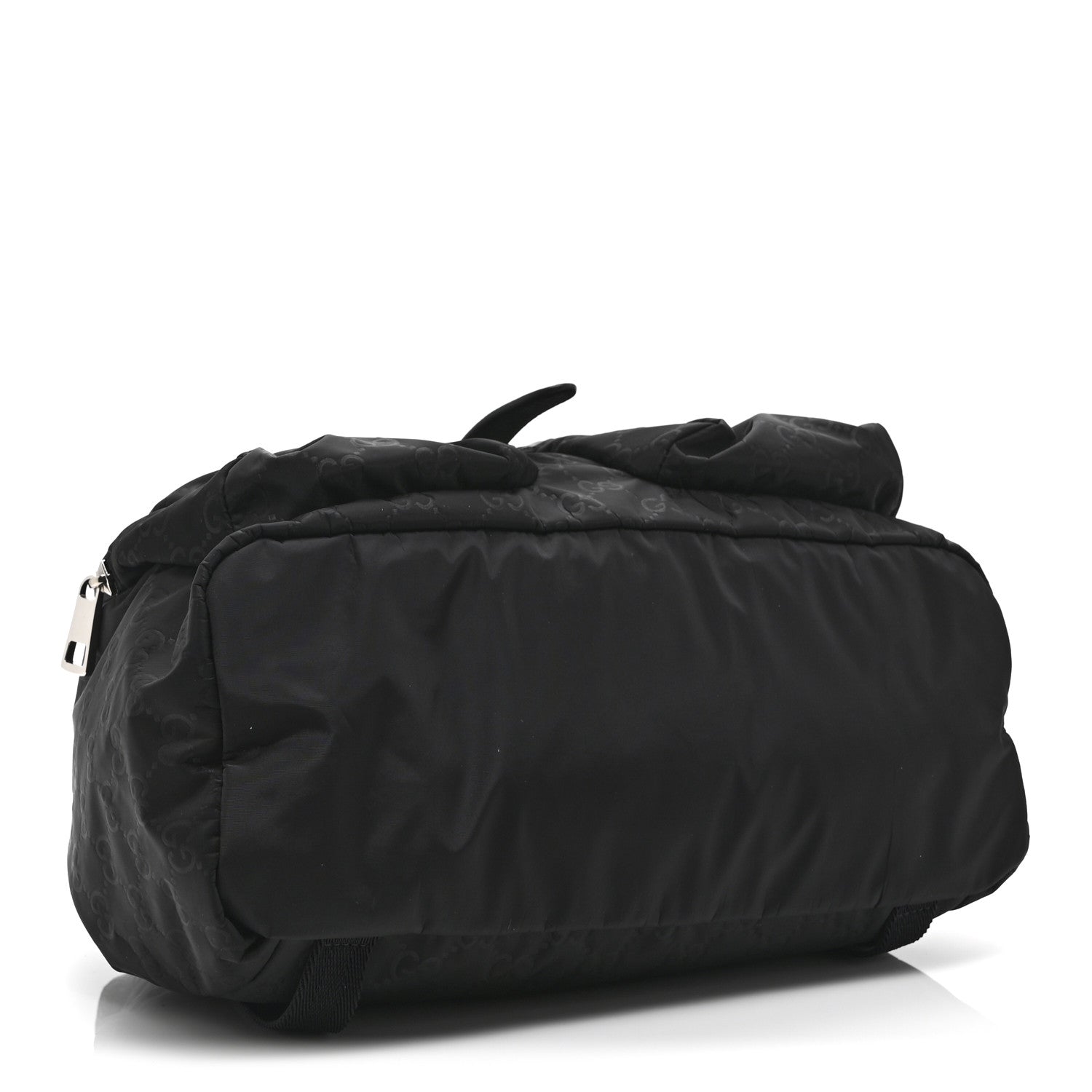 Nylon Monogram Medium Light Single Buckle Backpack Black