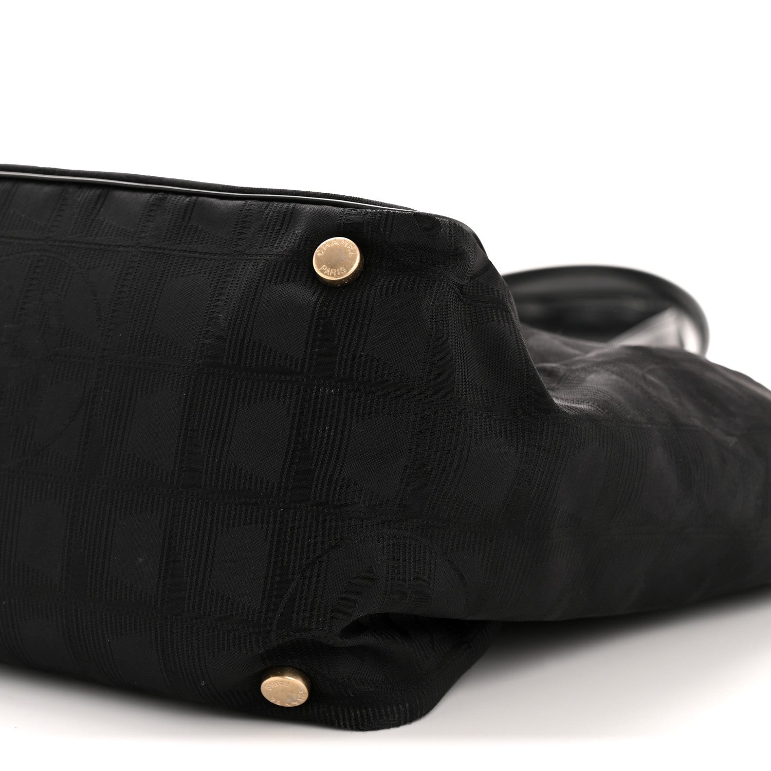 Nylon Large Travel Tote Black
