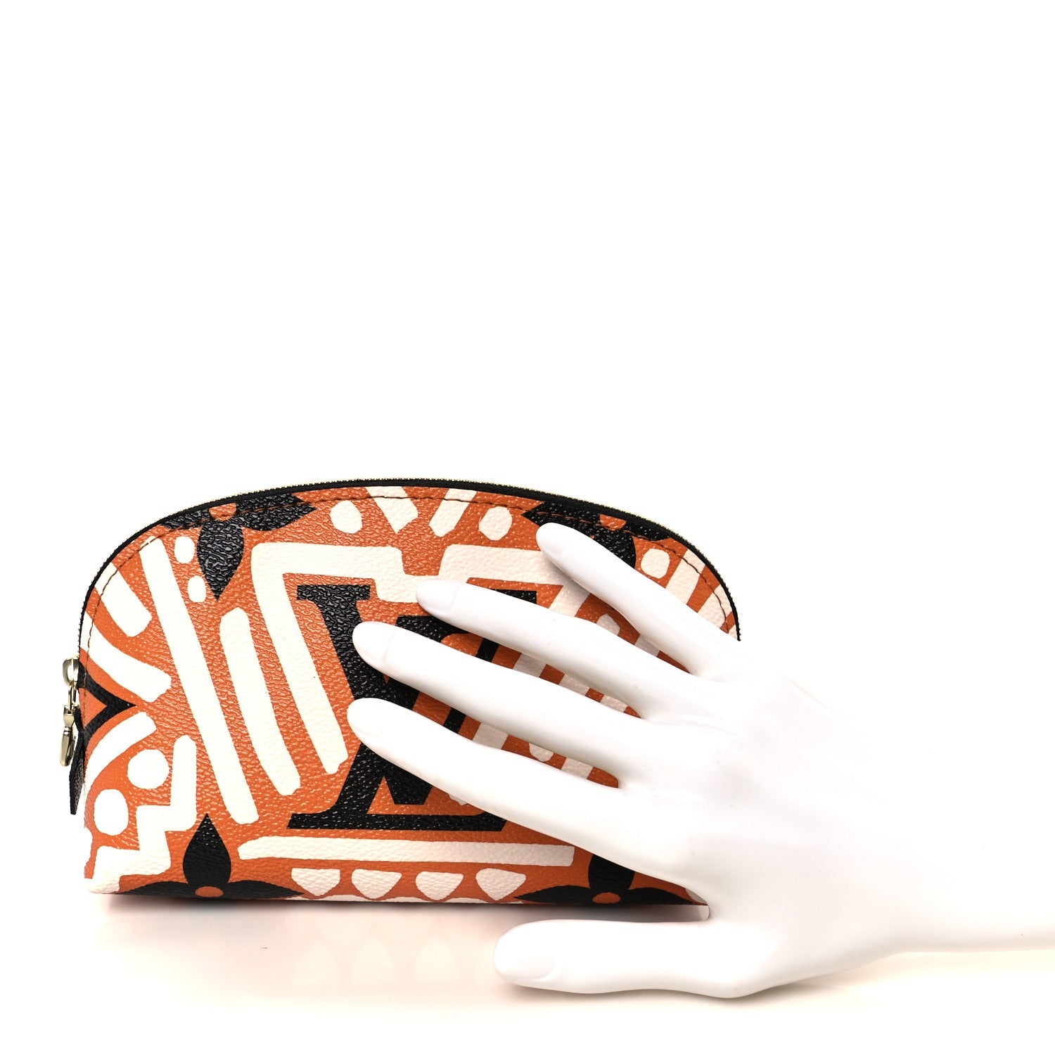 Monogram Giant Crafty Cosmetic Pouch Creme Caramel