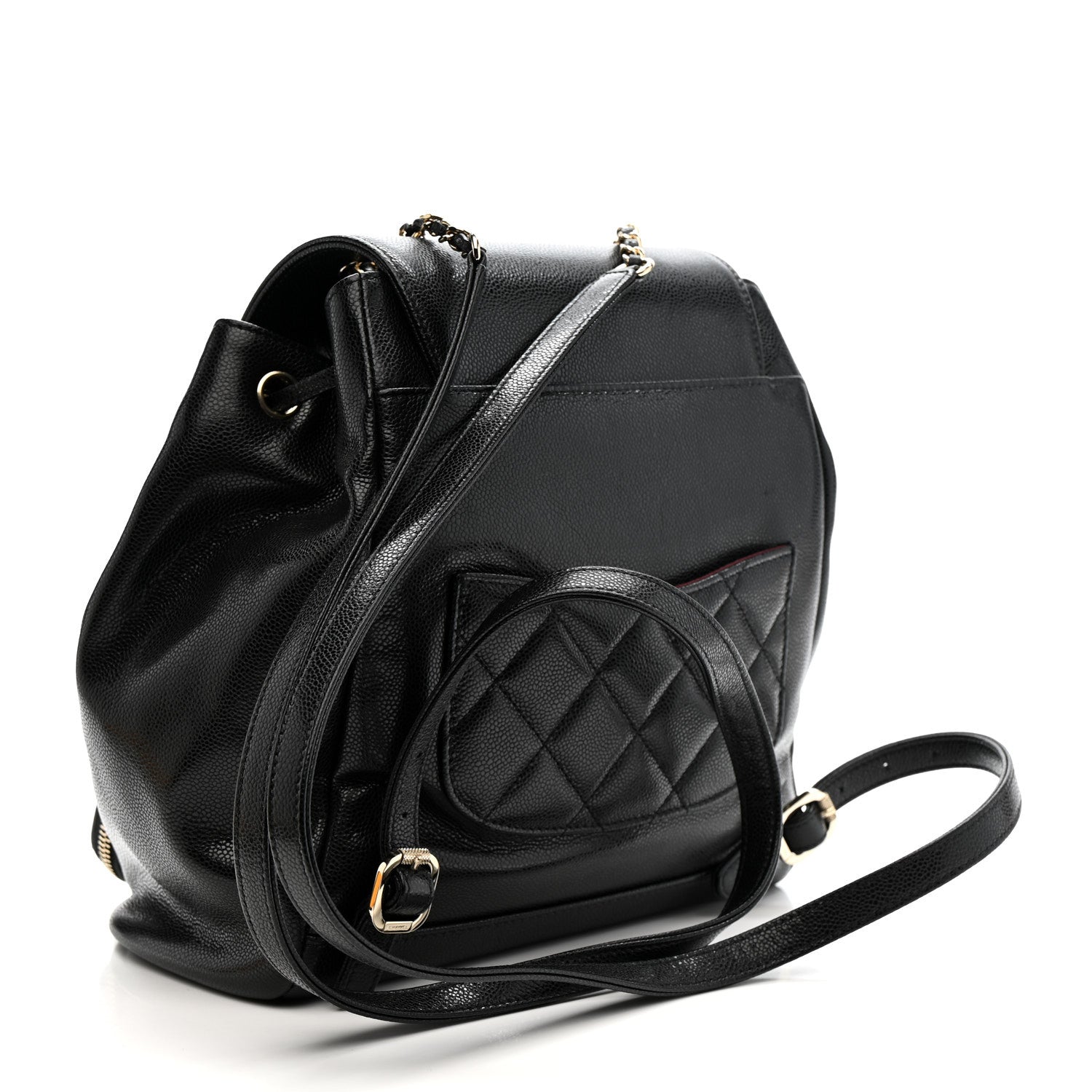 Caviar Quilted Business Affinity Backpack Black