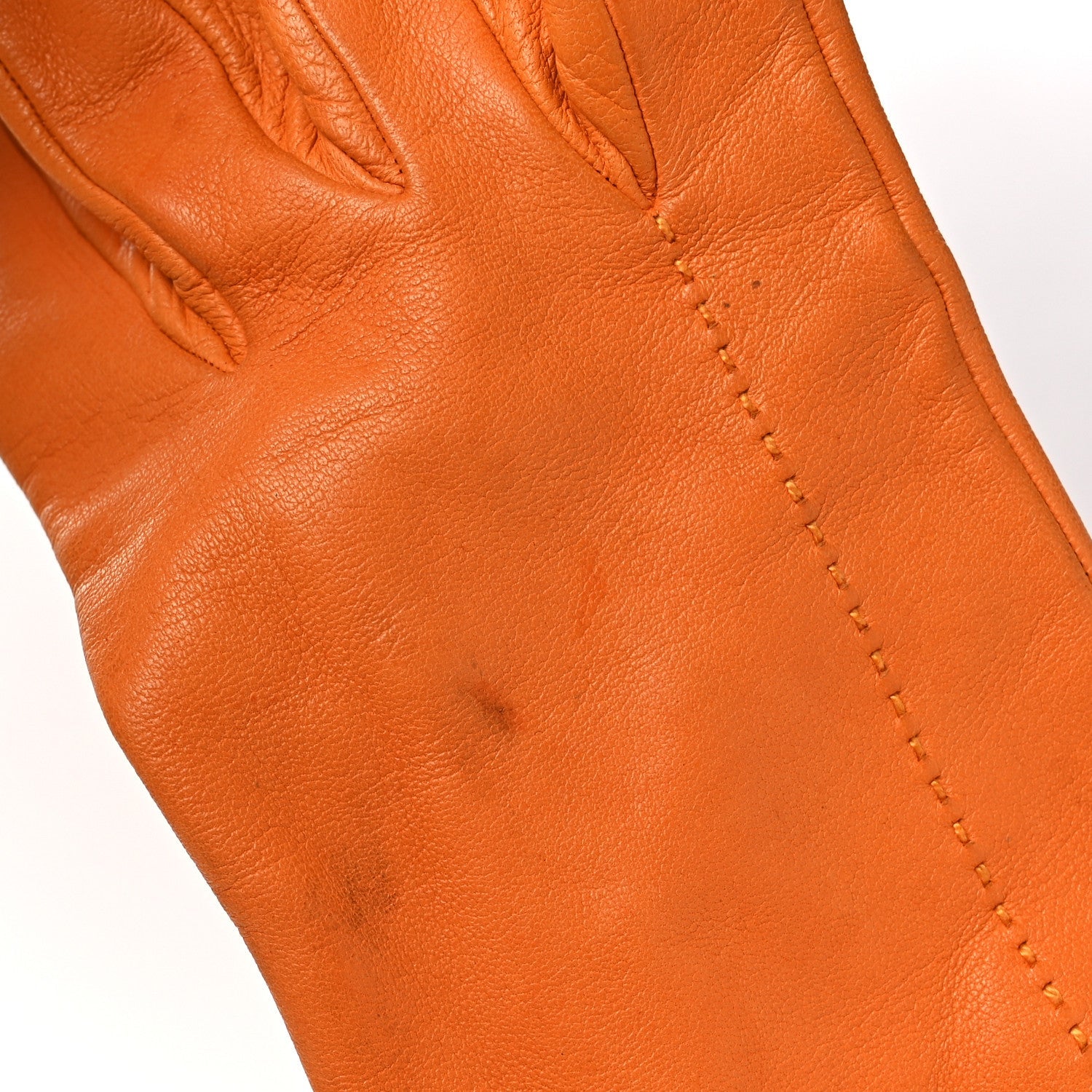 Lambskin Gloves 8 Orange