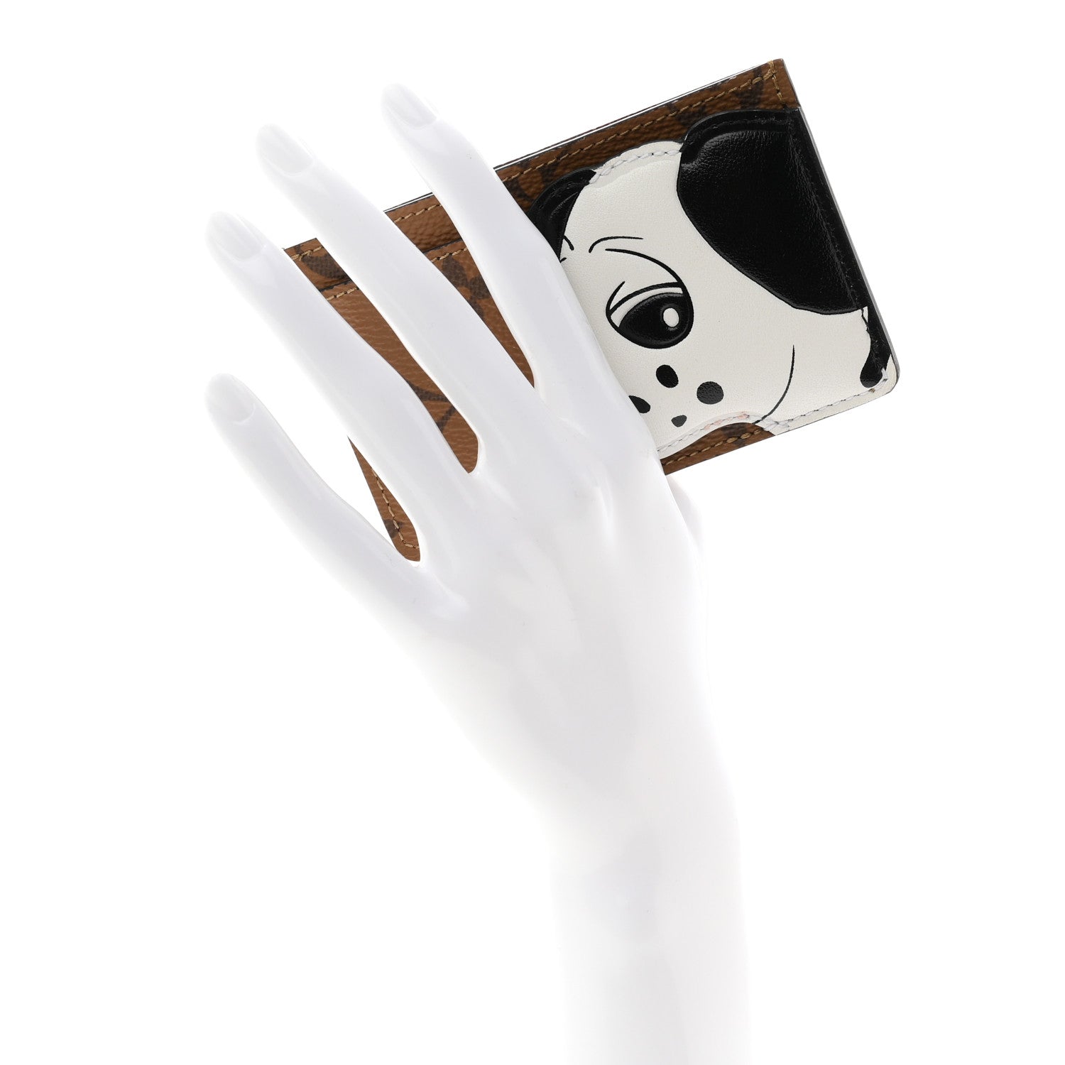 Animogram Reverse Monogram Dalmatian Card Holder
