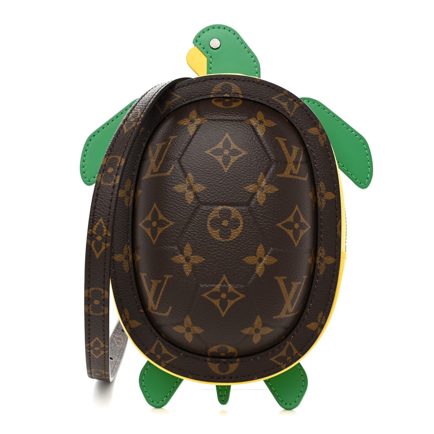 Monogram Calfskin LV Turtle Wearable Wallet Brown