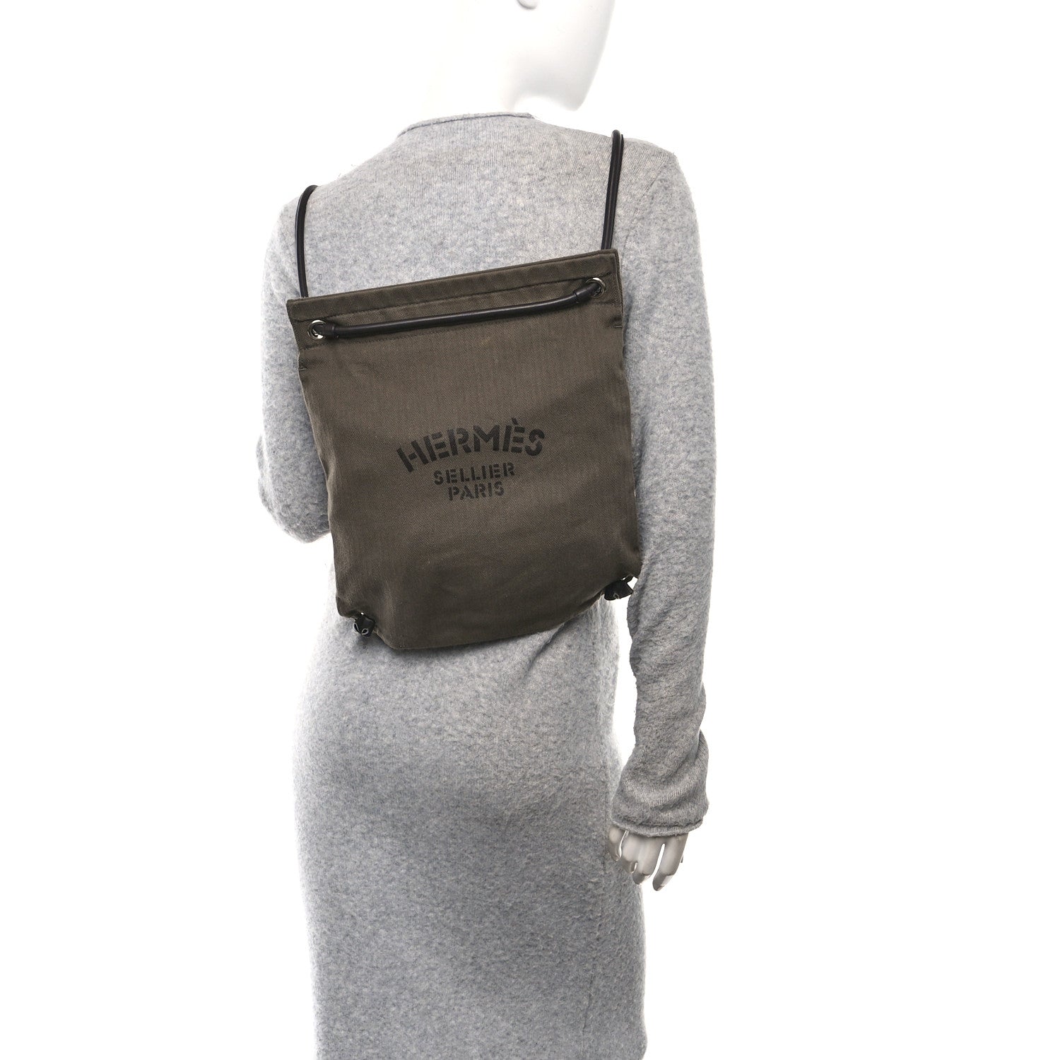 Herringbone Canvas Swift Maline Bag Kaki Ebene