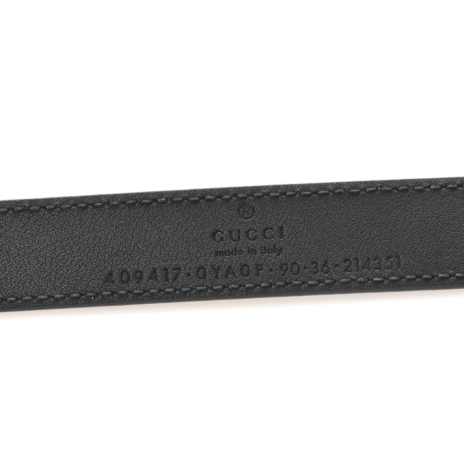 Calfskin Double G 20mm Belt 90 36 Black