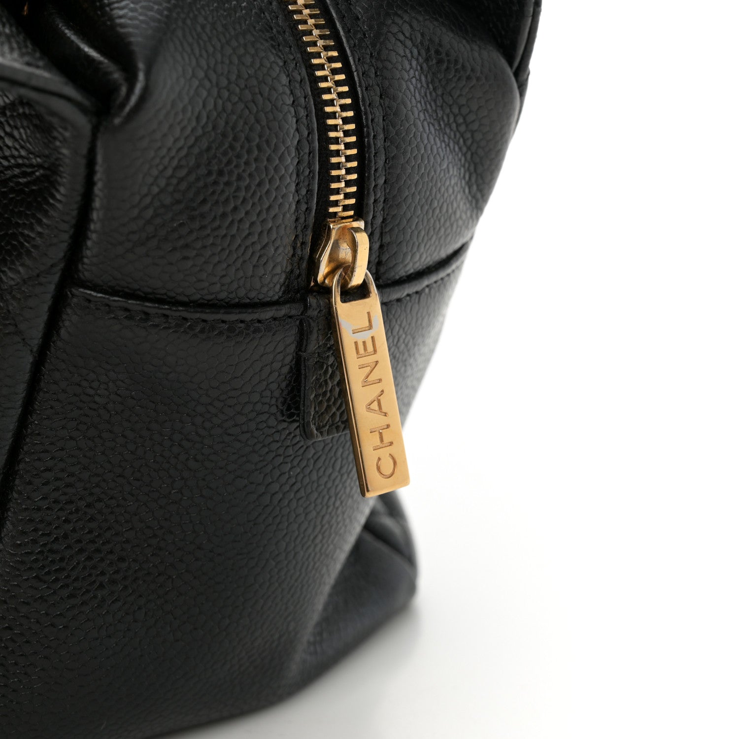 Caviar Quilted Petit Timeless Tote PTT Black