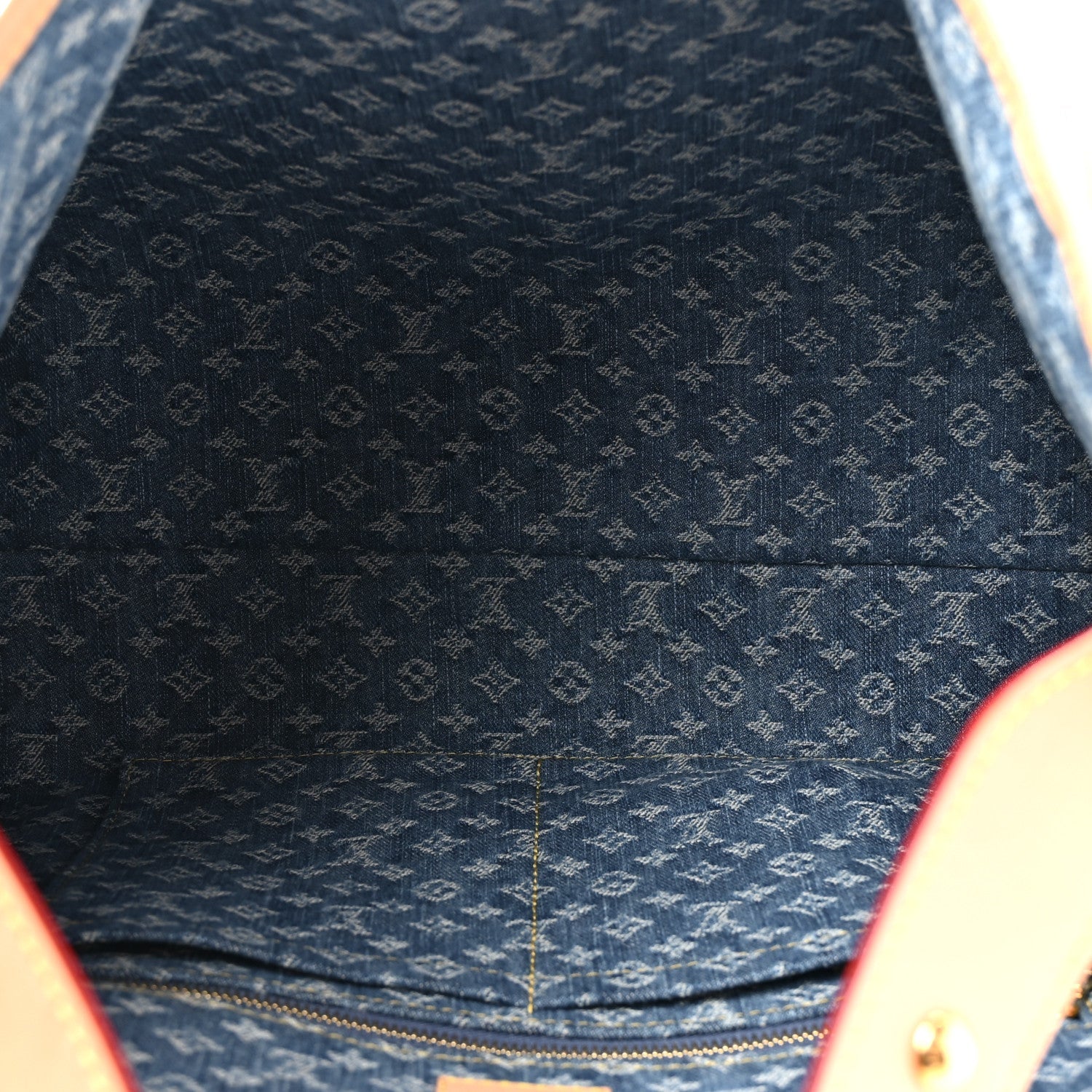 Monogram Denim CarryAll MM Blue