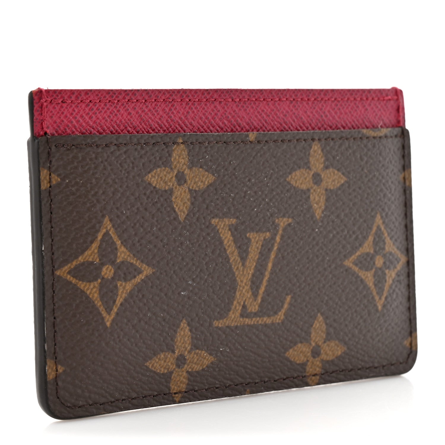 Monogram Card Holder Fuchsia
