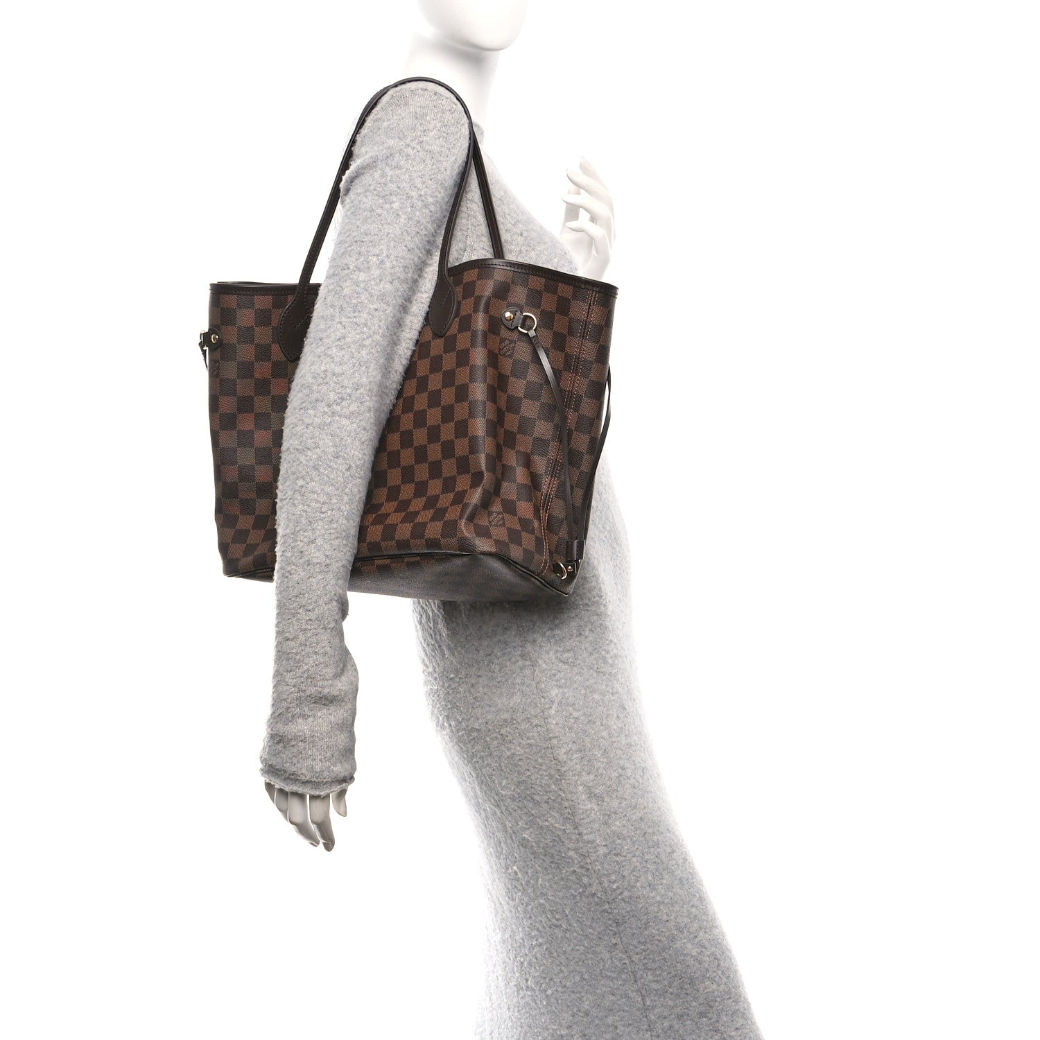 Damier Ebene Neo Neverfull MM Rose Ballerine