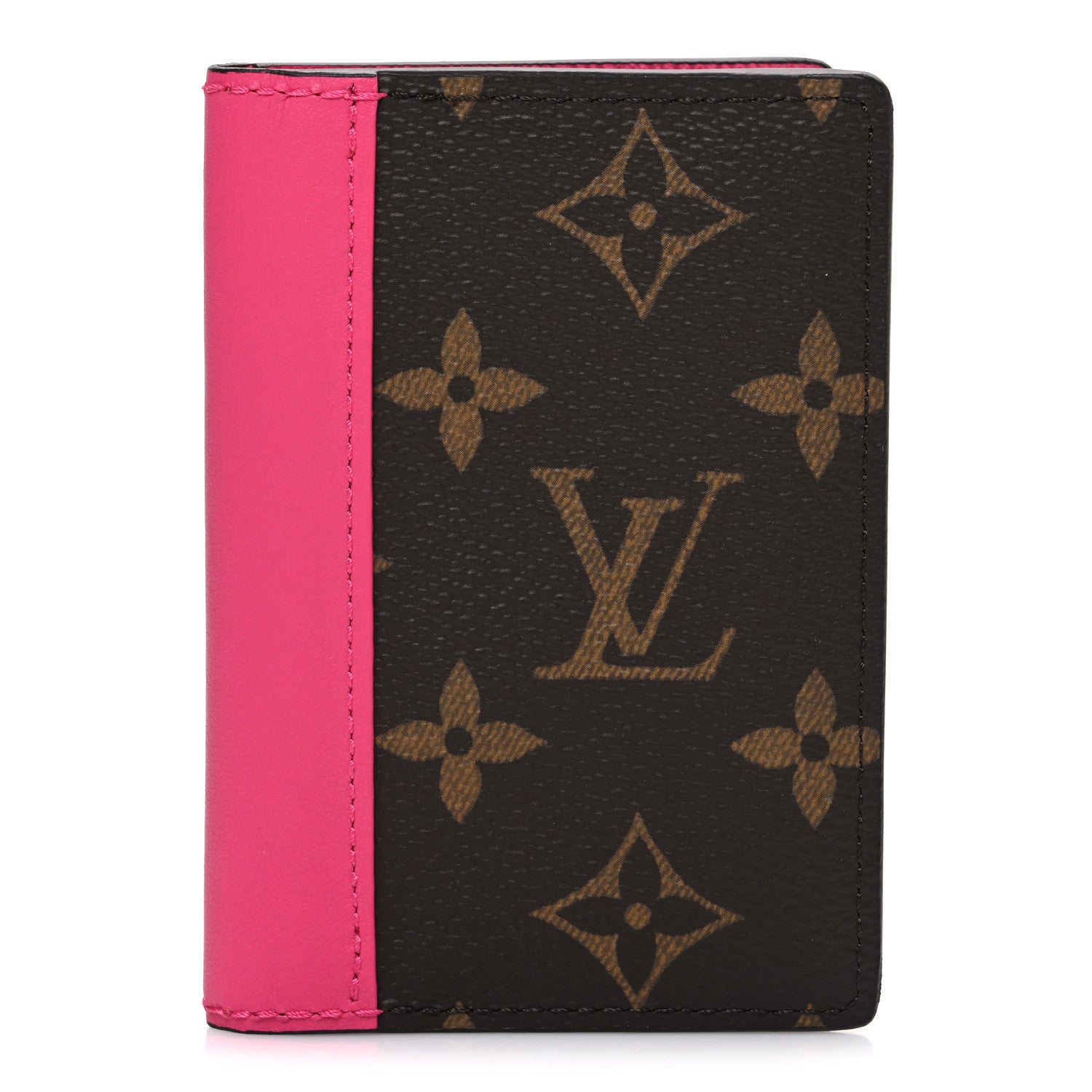 Monogram Macassar Pocket Organizer NM Fuchsia